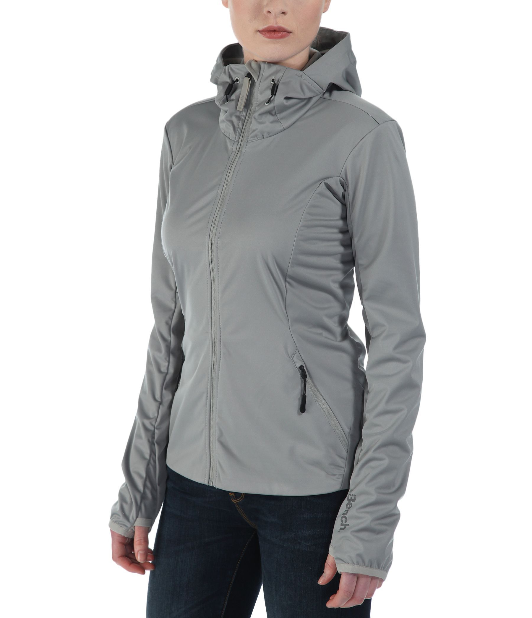 Bench Enduring Hooded Softshell Jacket in Gray (Grey) Lyst