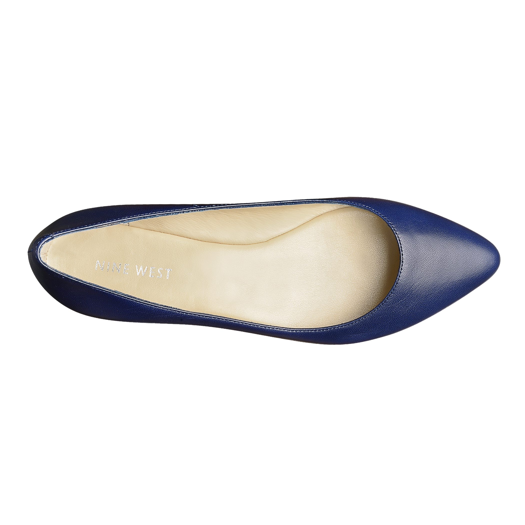 nine west navy flats