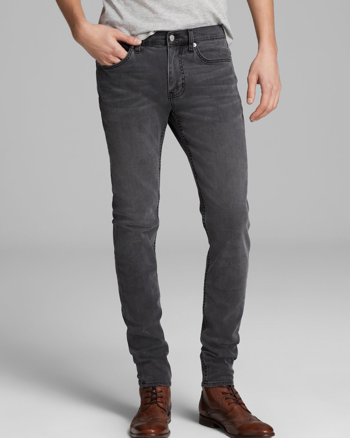 BLK DNM Jeans Slim Fit in Classic Wash Grey in Gray for Men - Lyst