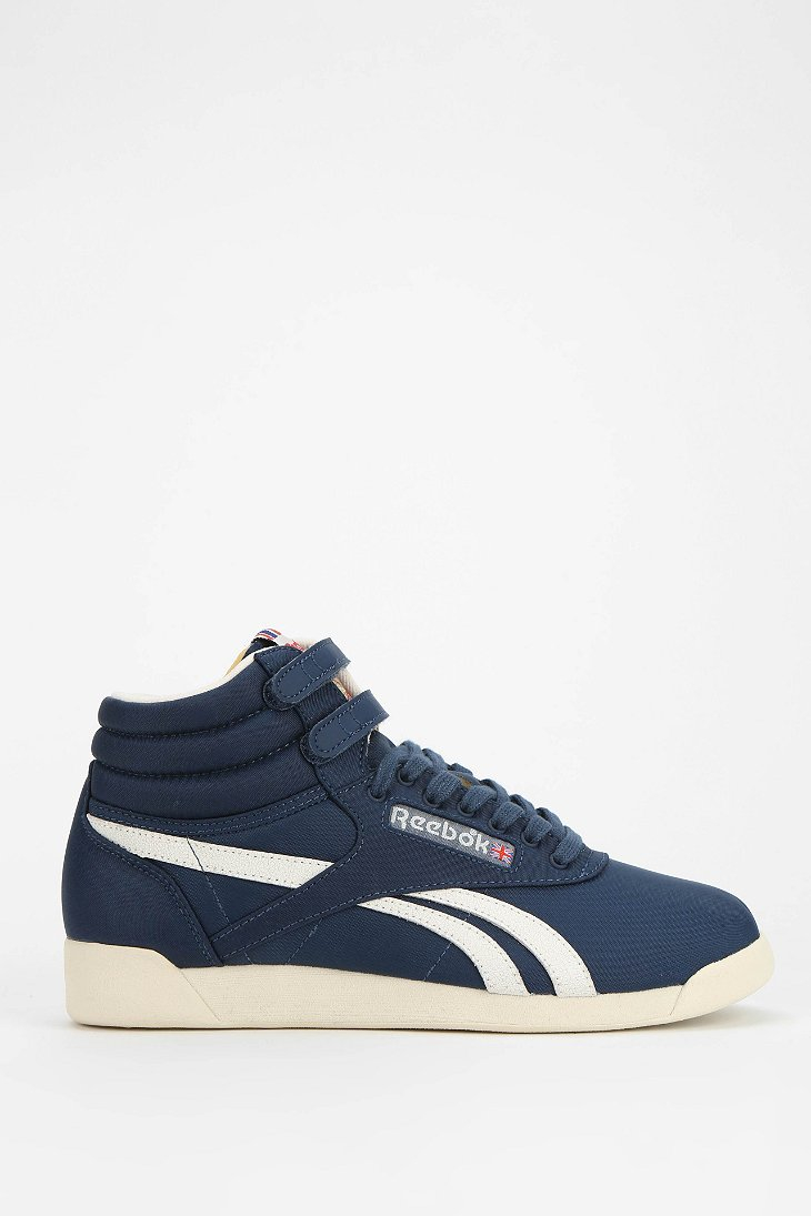 reebok freestyle hi womens blue