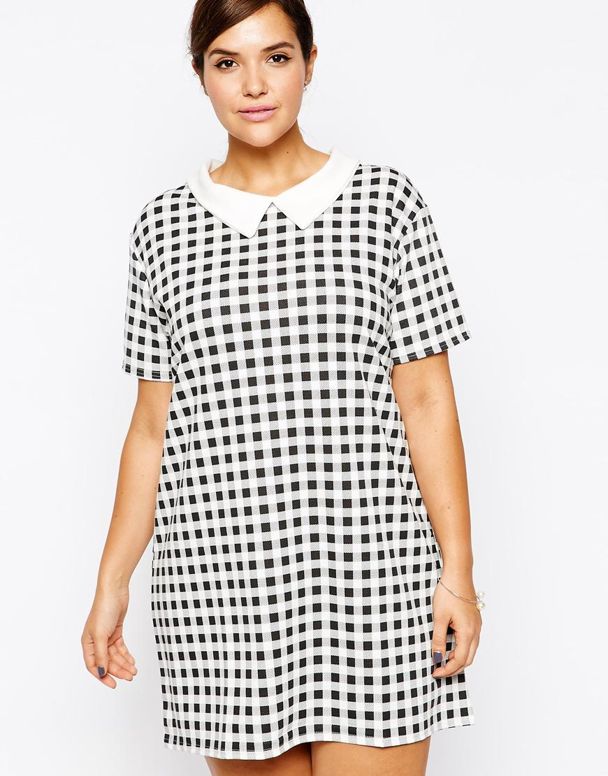 plus size gingham dress