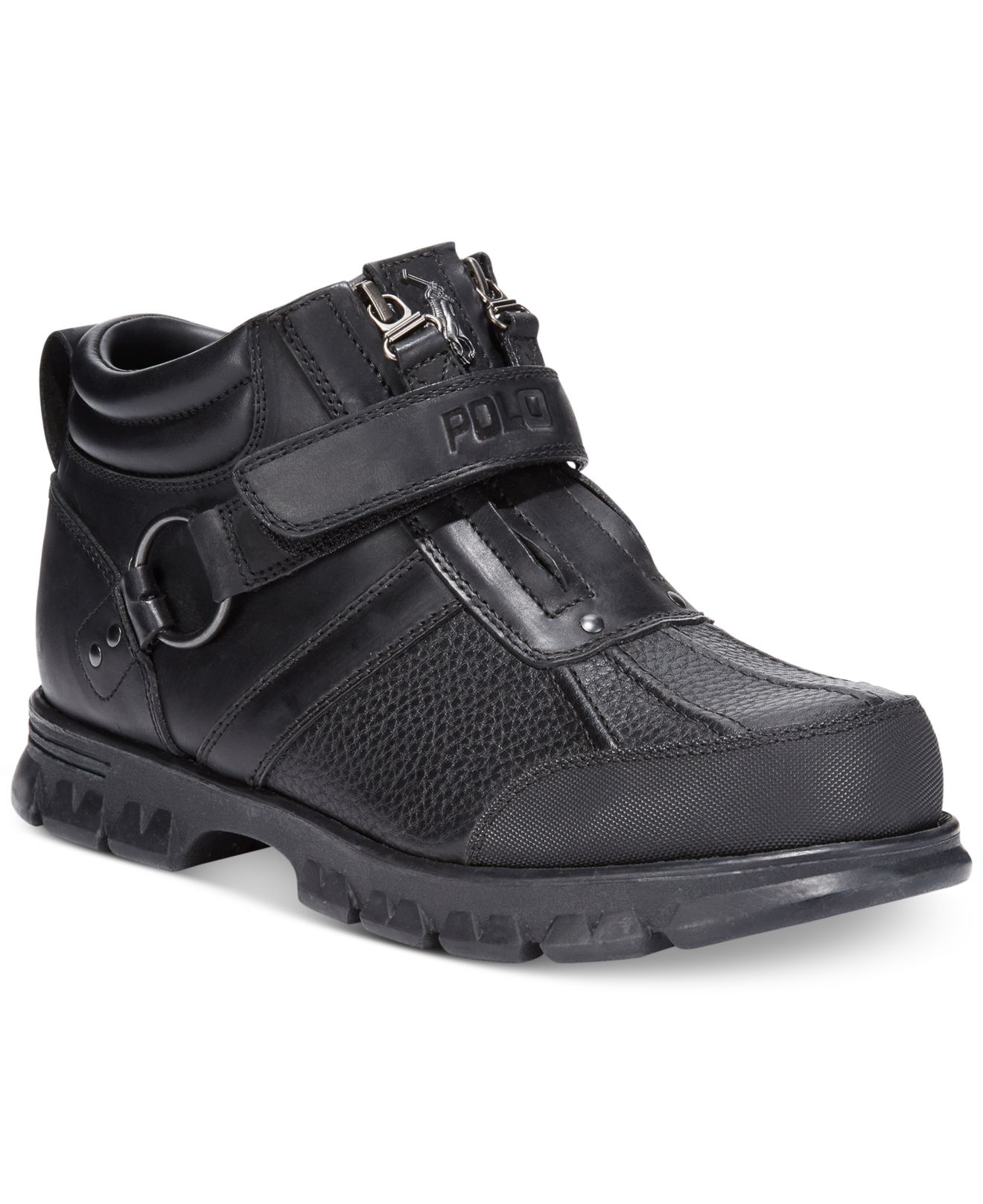 Polo Ralph Lauren Conquest Low Boots in Black for Men - Lyst