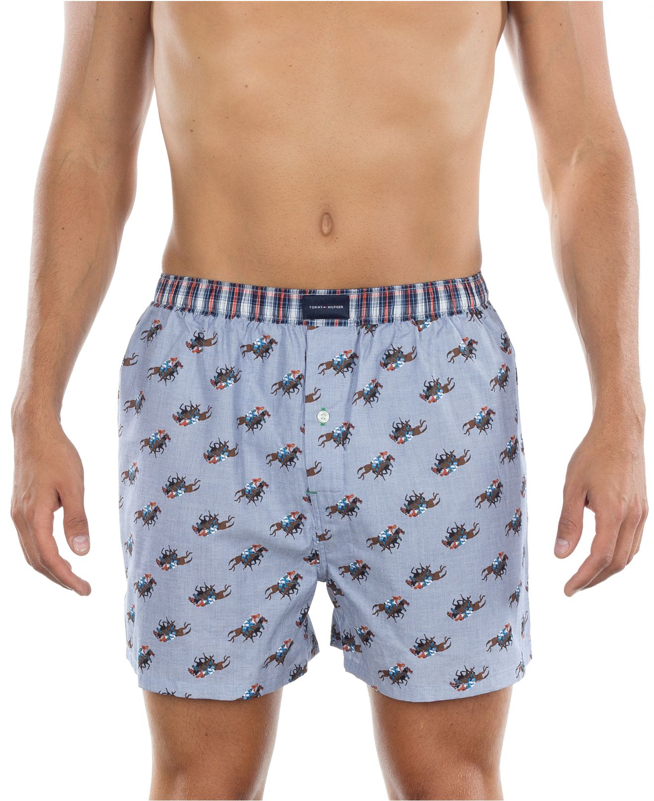 Lyst - Tommy Hilfiger Mens Horse Racing Print Woven Boxers in Blue for Men
