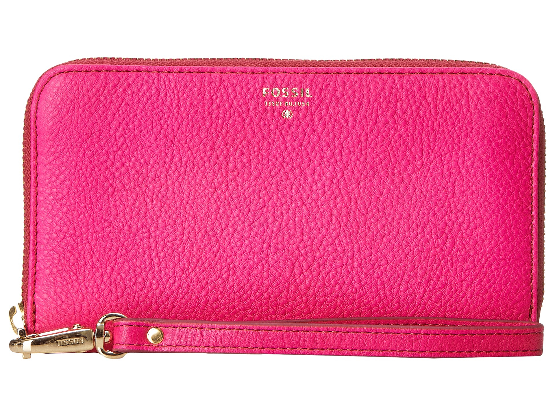 Fossil Sydney Zip Phone Wallet in Pink (Hot Pink) | Lyst