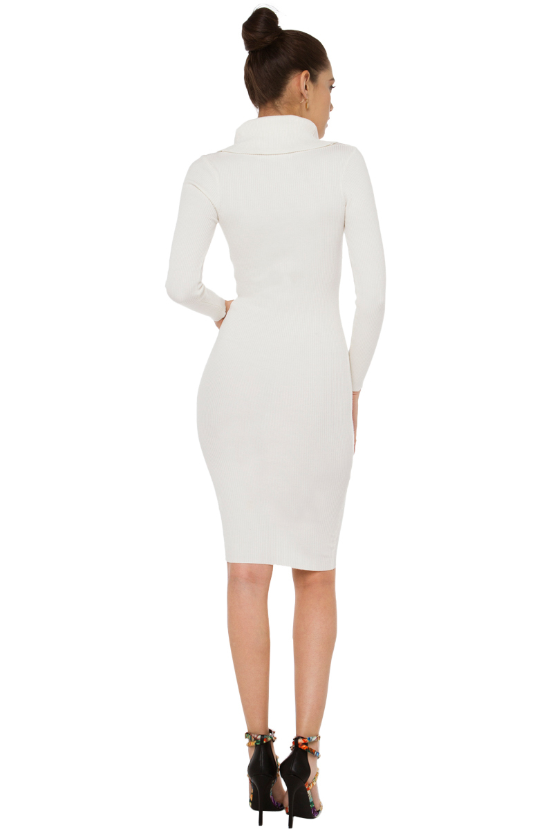 Akira Deep Down Winter White Sweater Dress in White (WINTER WHITE) | Lyst