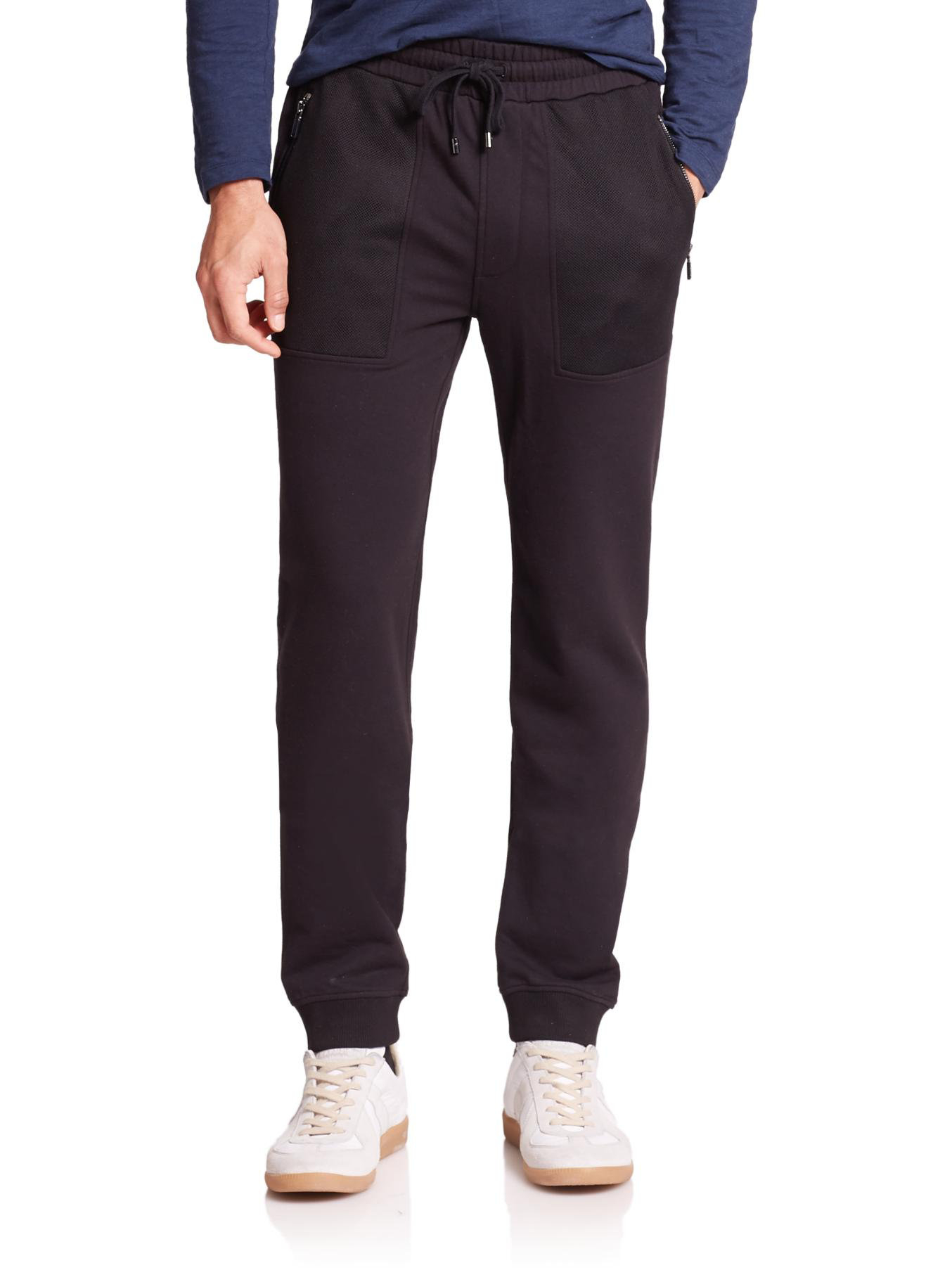 michael kors men's logo fleece jogger pants