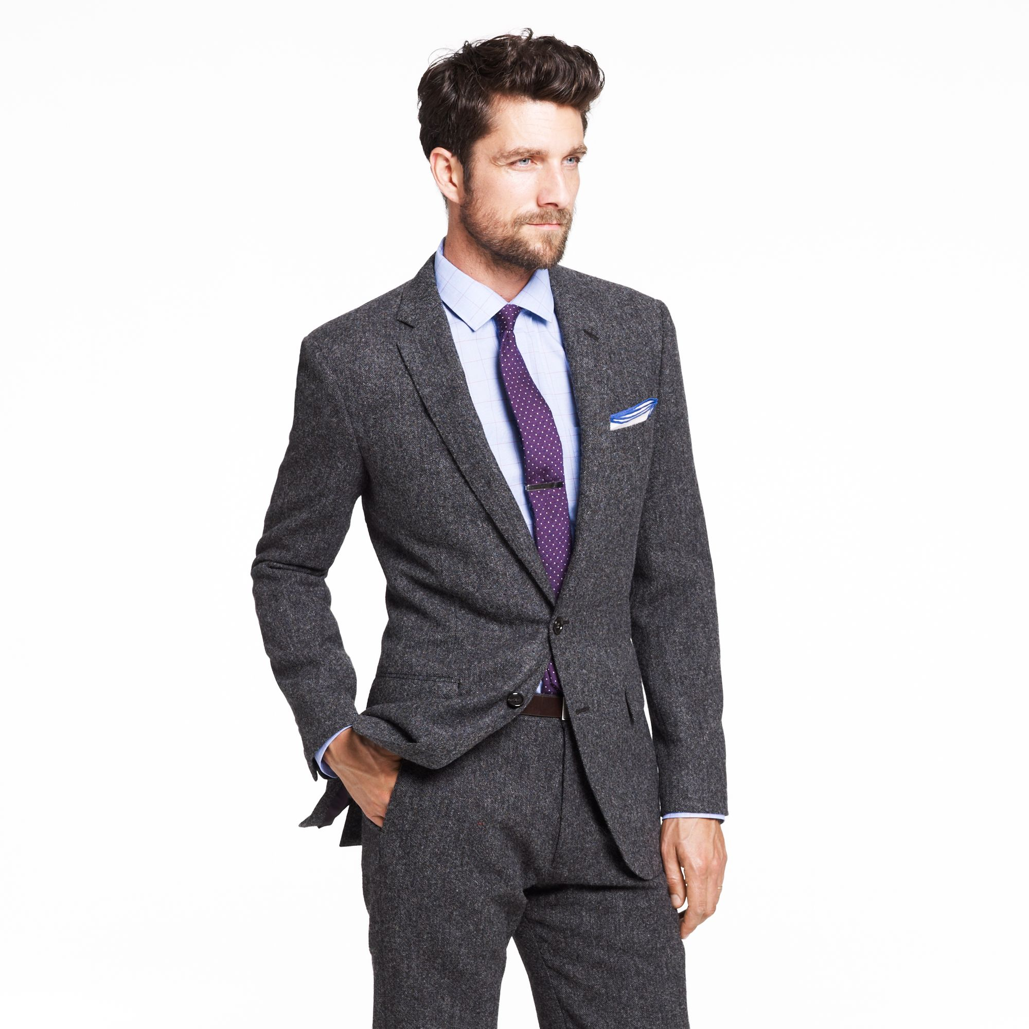 J.crew Ludlow Two-button Suit Jacket with Double-vented Back in Birds ...