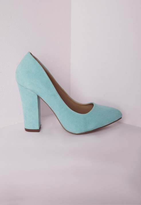 mint block heels