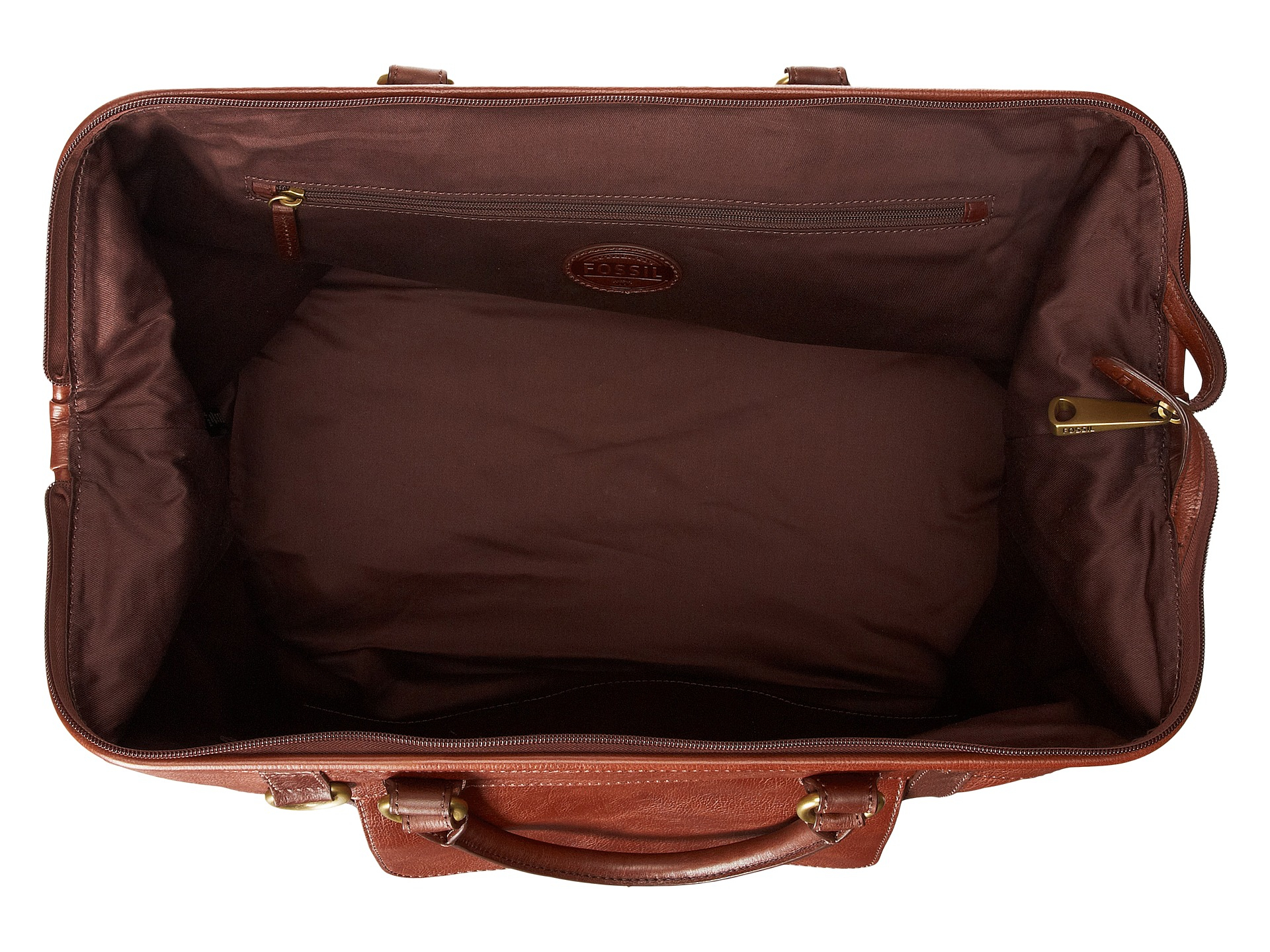 Fossil Men's Leather Duffle Bag Literacy Basics