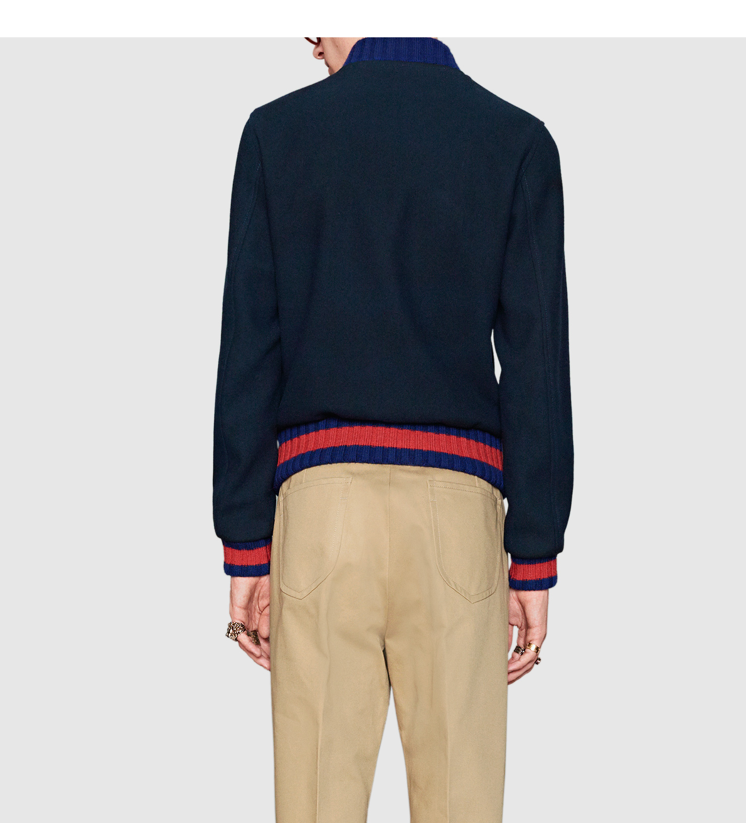 gucci wool bomber jacket