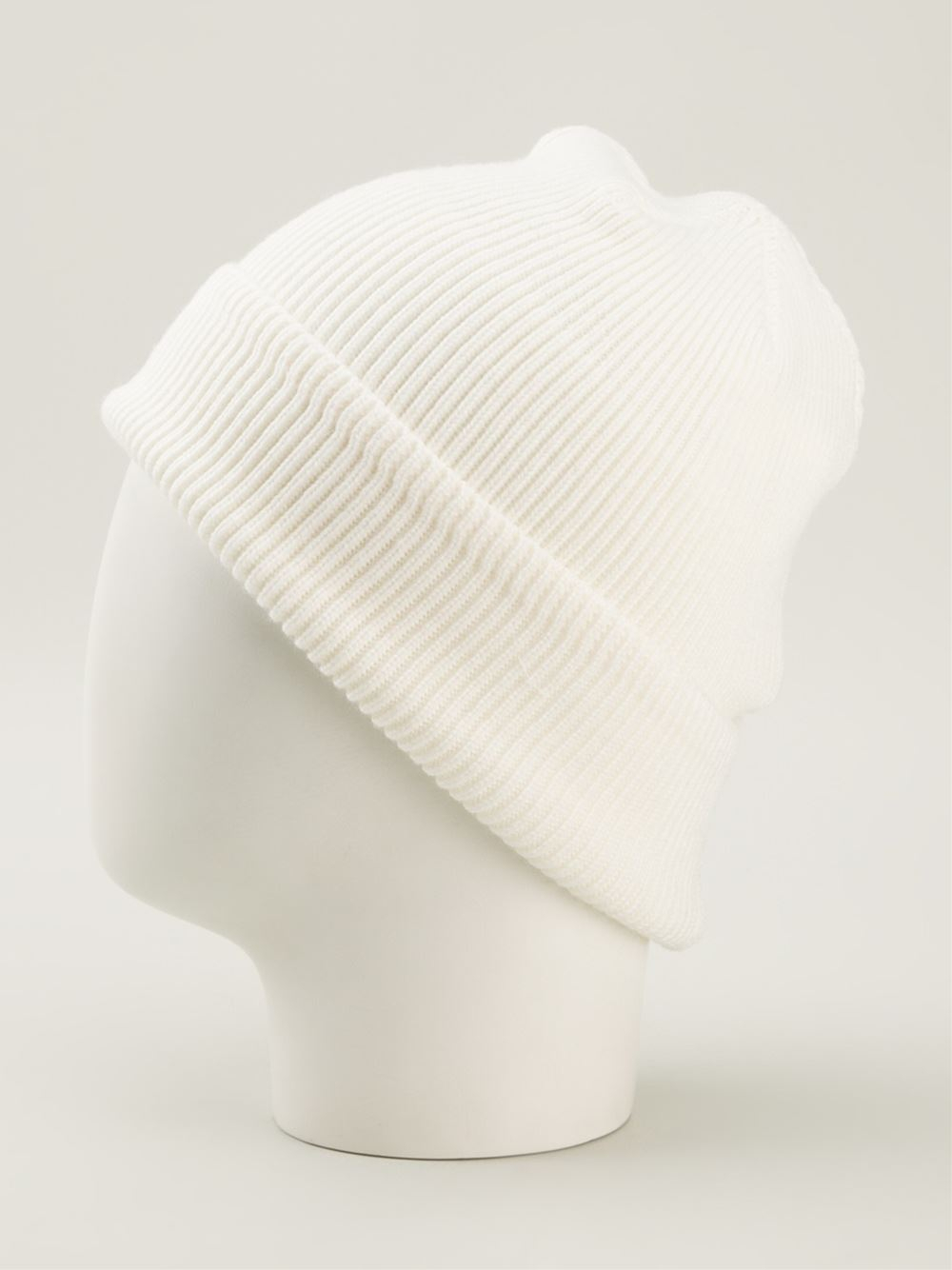 Our Legacy Ribbed Beanie in White for Men Lyst