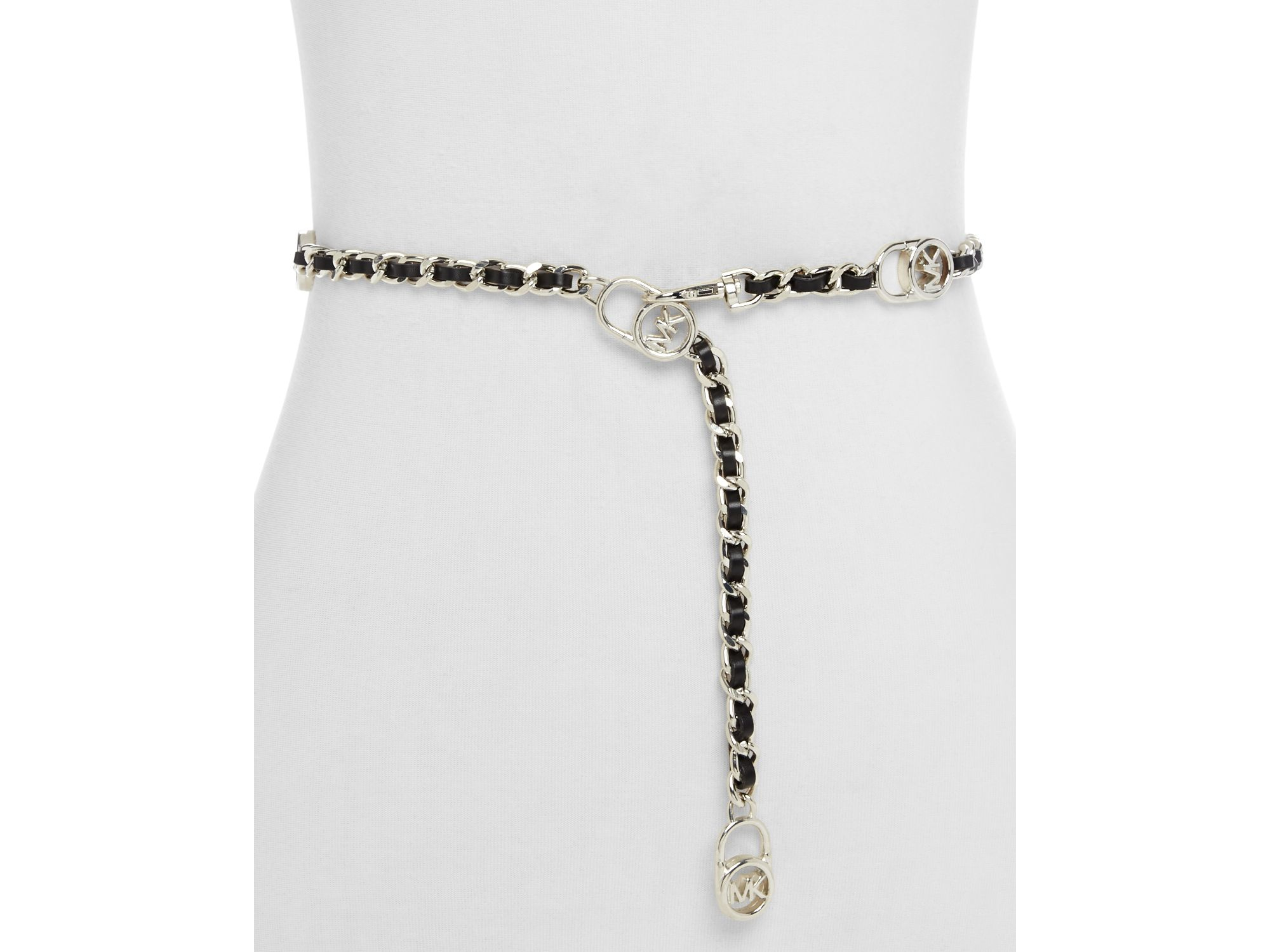 Michael kors hamilton lock chain belt Clearance