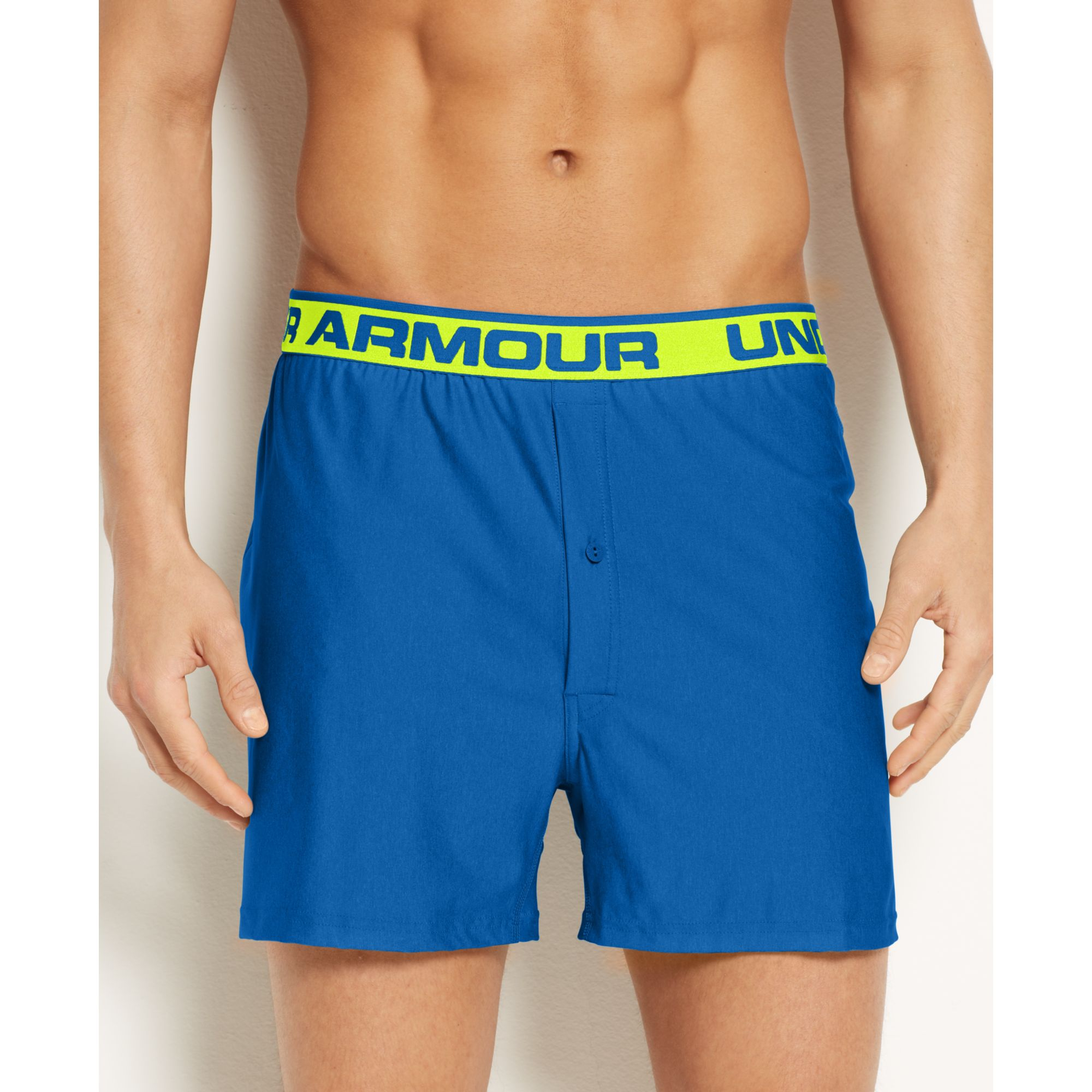 Under Armour Original Knit Boxer Loose Fit in Blue for Men