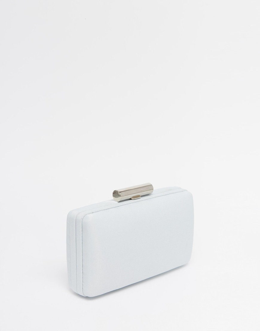 Lyst Chi London Box Clutch In Pale Blue Gallery