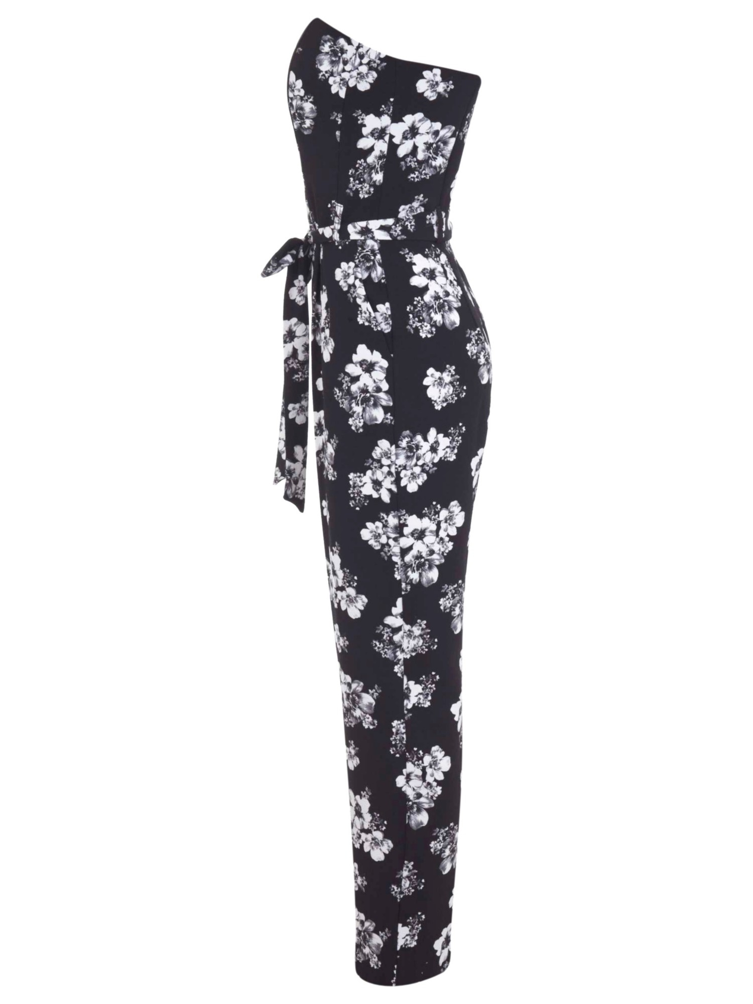 miss selfridge black and white jumpsuit