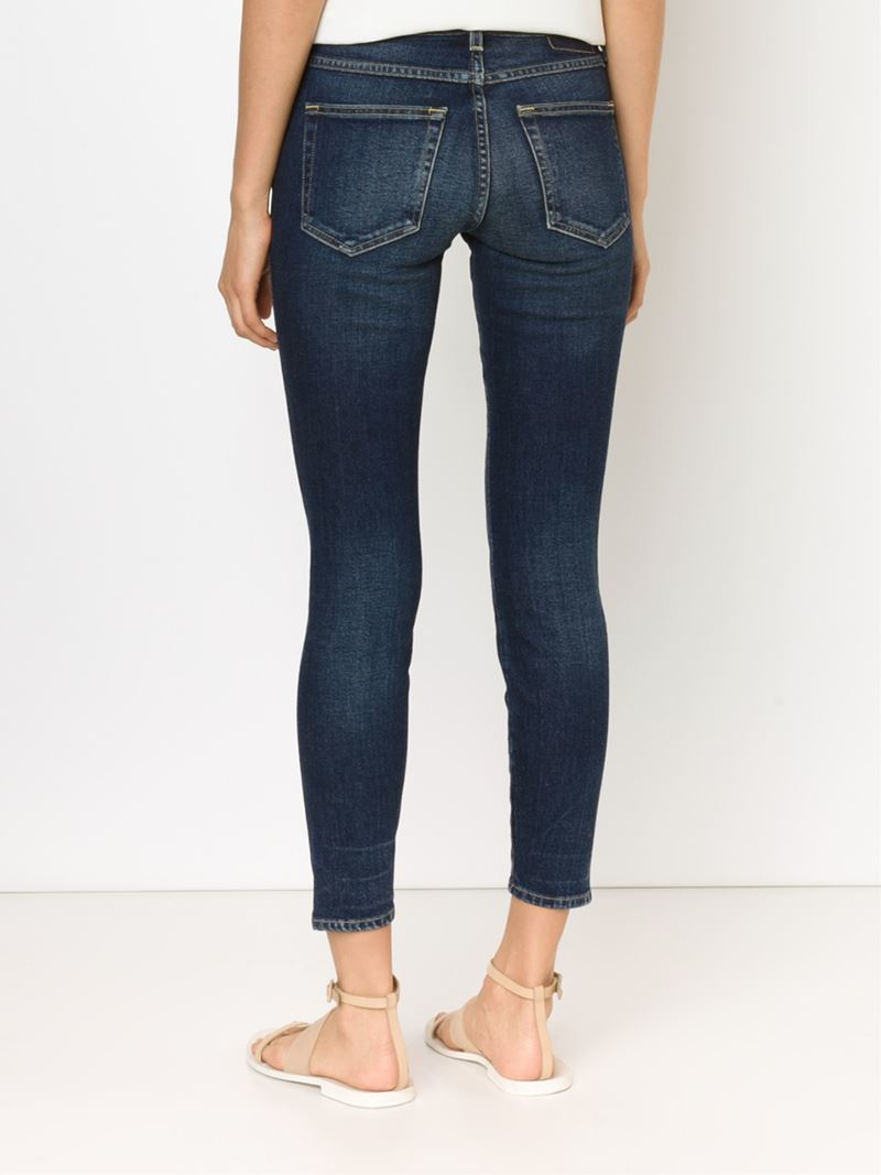 Lyst - Amo Twisted Seam Jeans in Blue