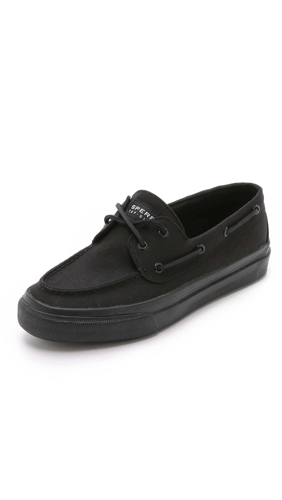 black sperry sneakers