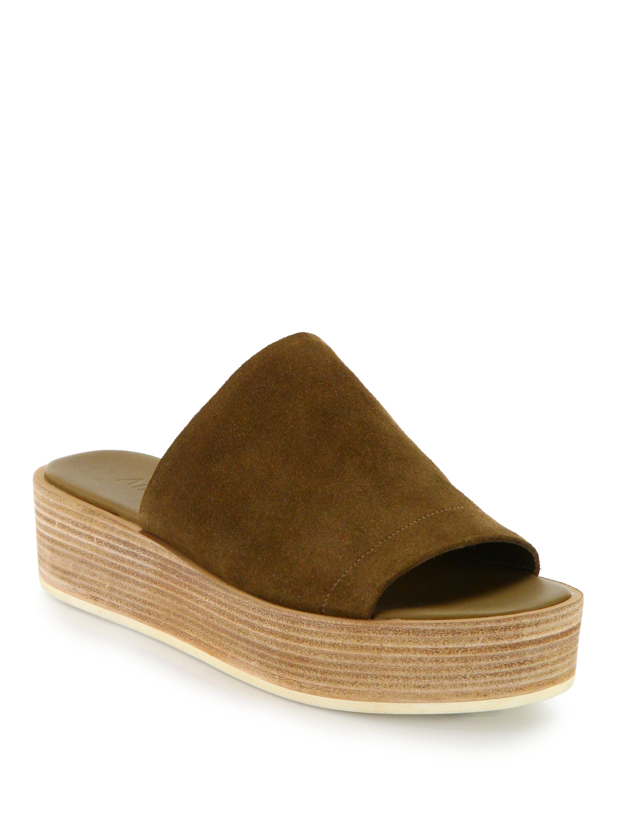 vince saskia leather platform sandal