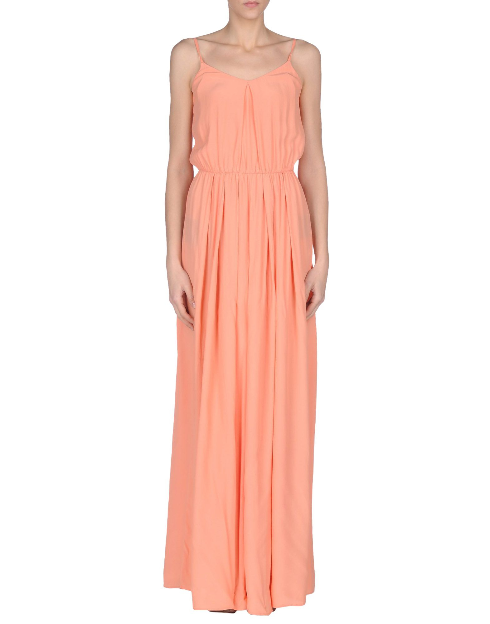 Patrizia pepe Long Dress in Orange (Apricot) | Lyst