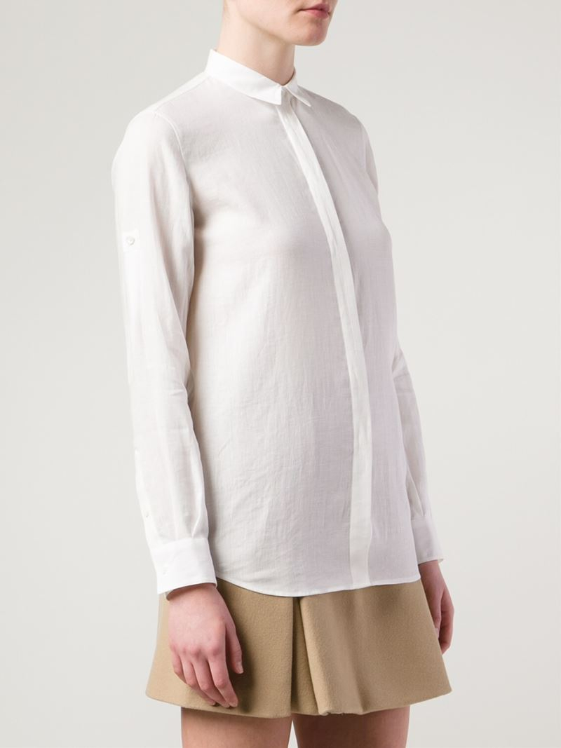 Loro Piana Linen Shirt In White Lyst