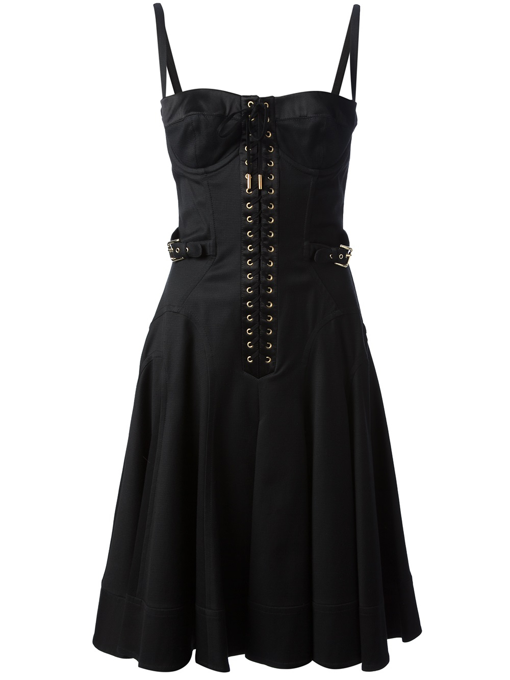 black corset bodice dress