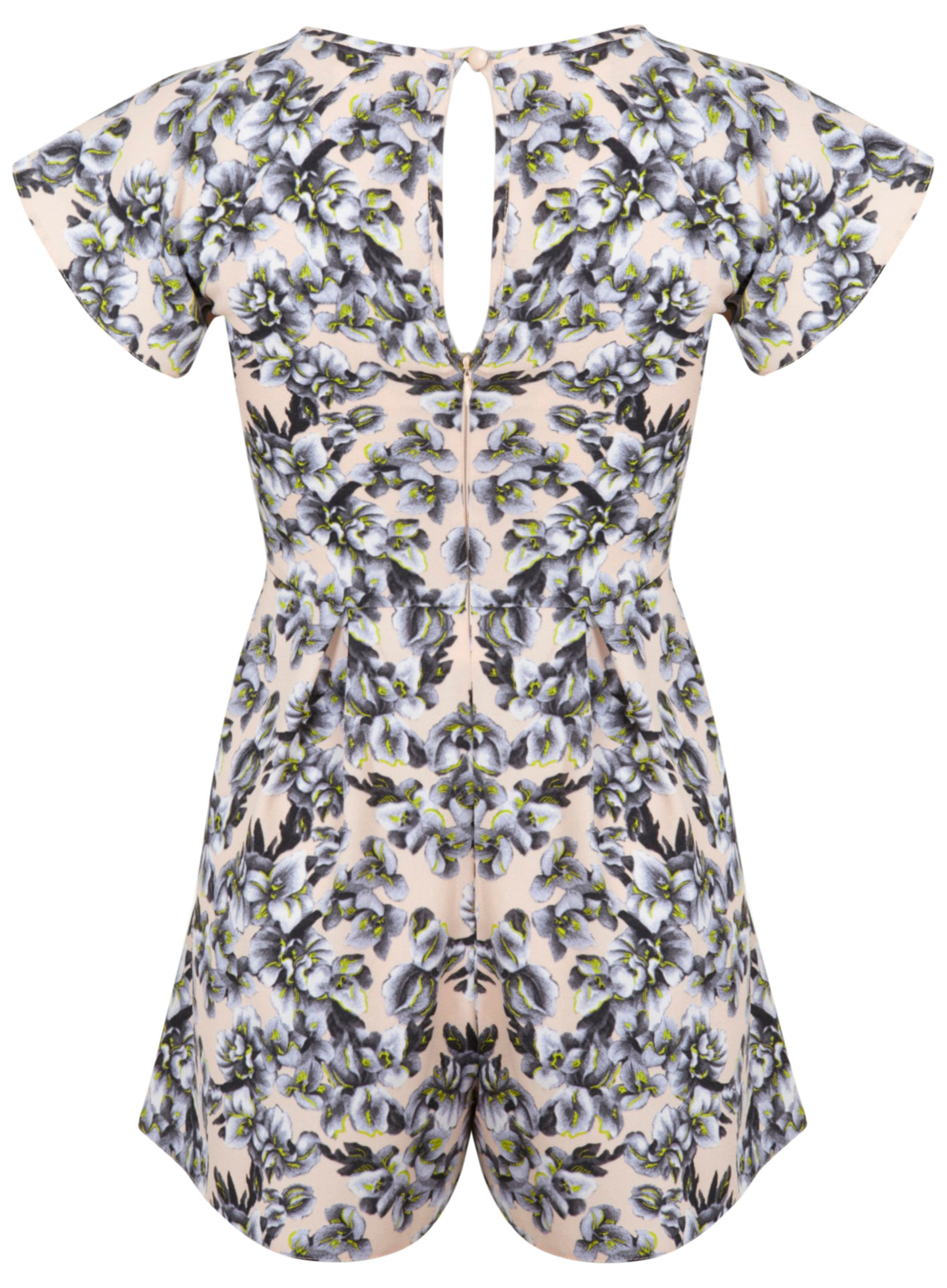 miss selfridge floral playsuit