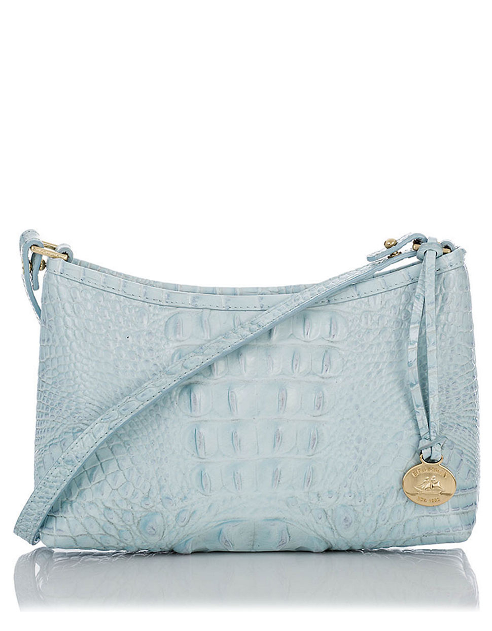 Brahmin Anytime Leather Mini Shoulder Bag in Blue (French Blue) Lyst