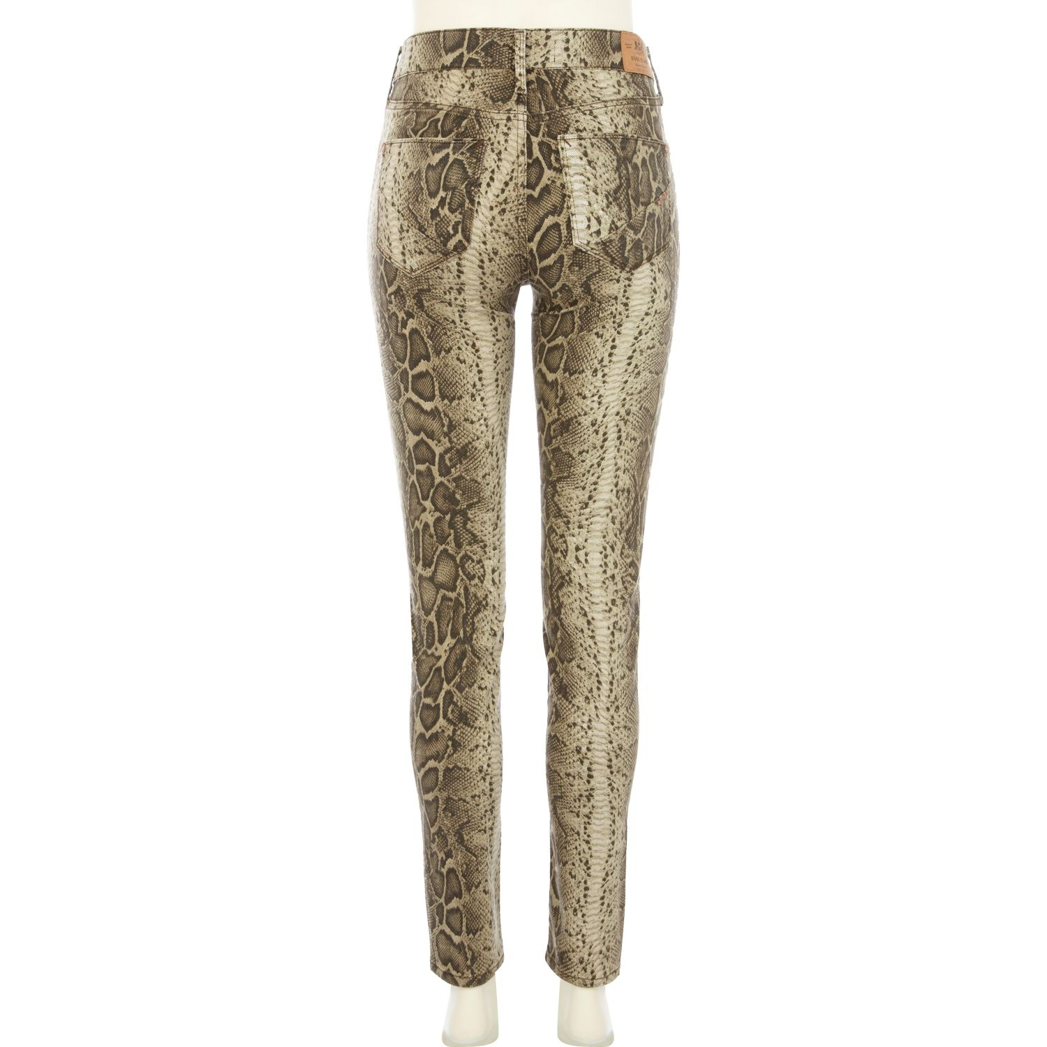 river island snake print jeans