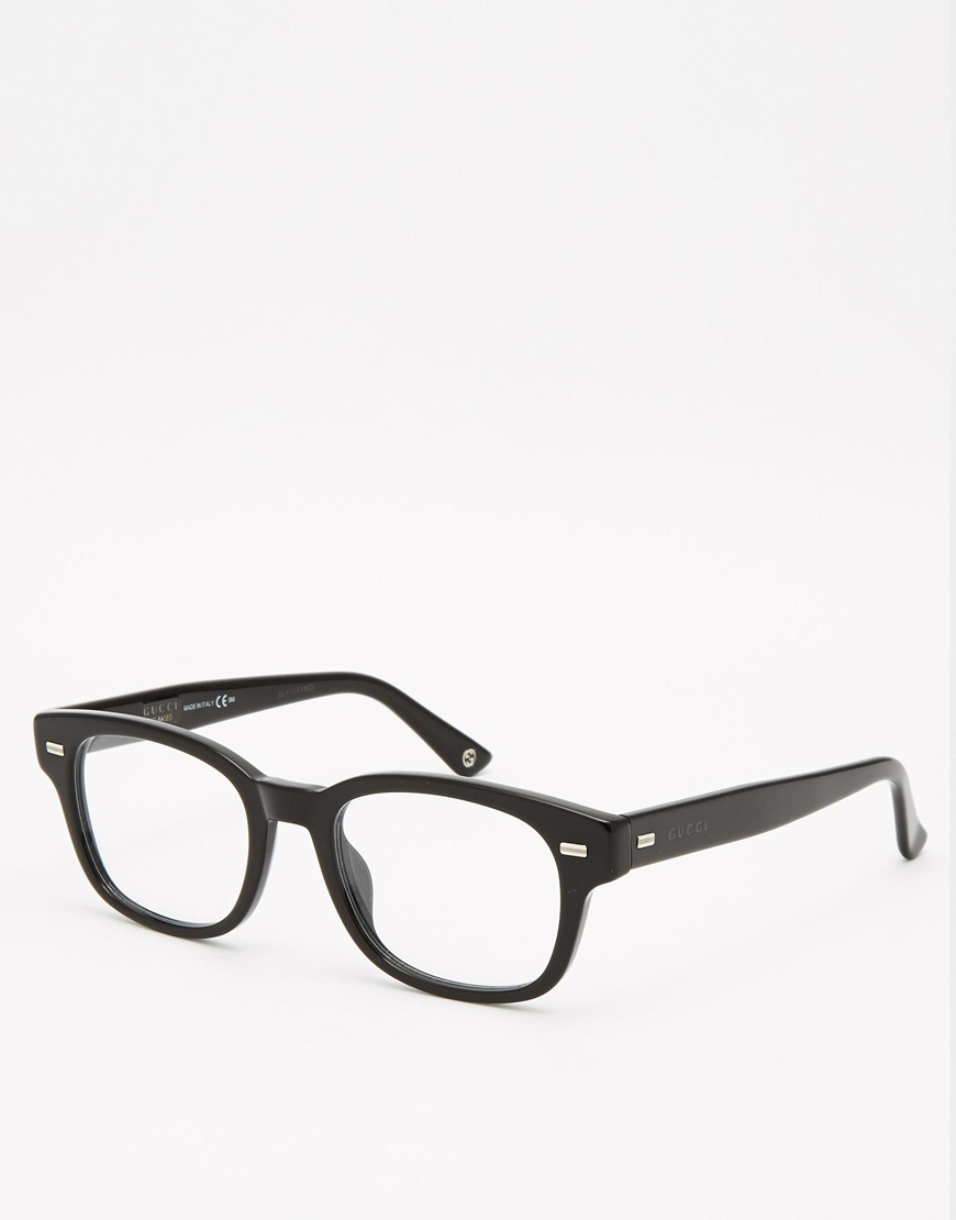 Gucci Wayfarer Acetate Glasses in Black 
