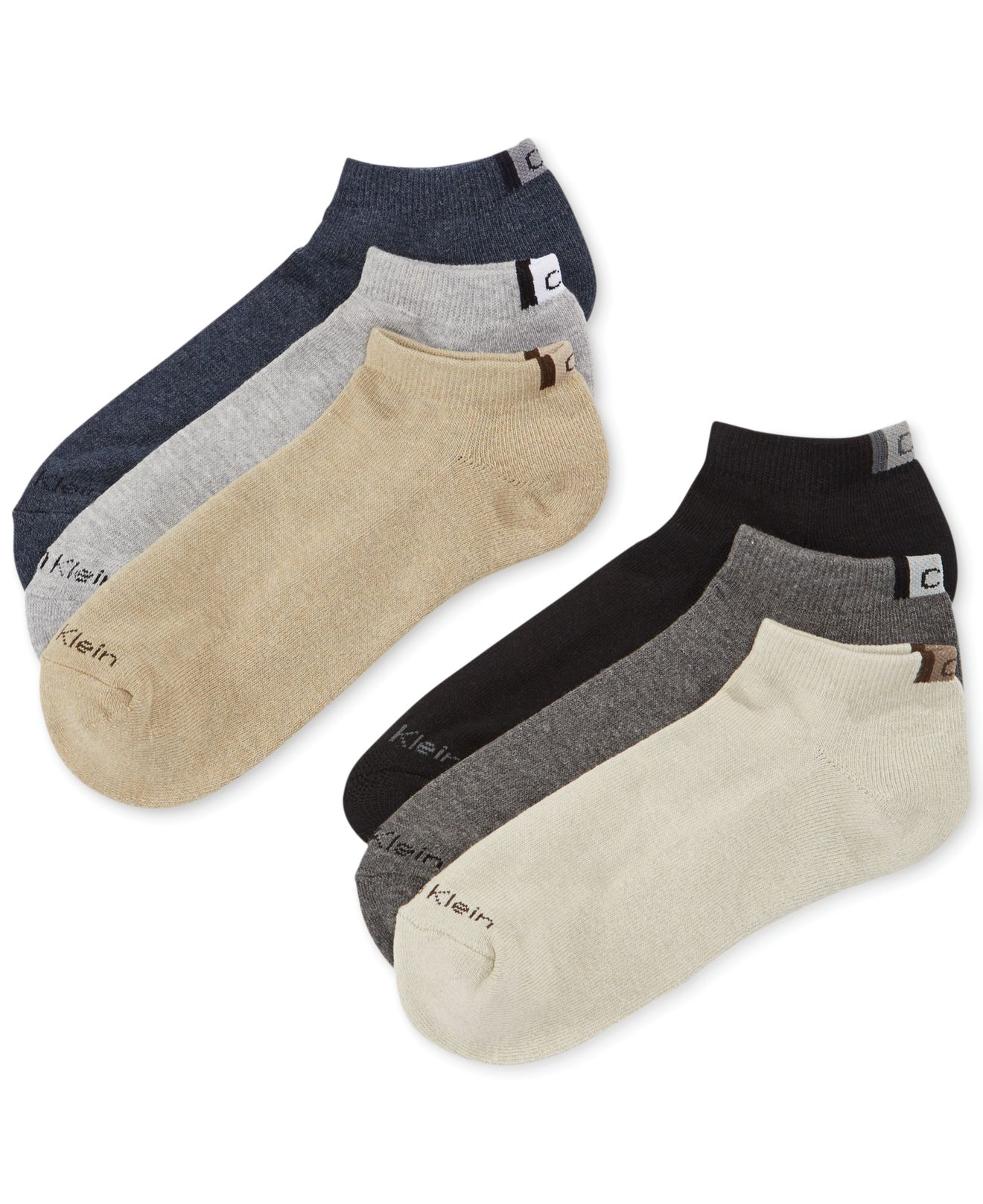 Calvin Klein Men'S Back Tab Sport Ped Socks 6Pack for Men Lyst