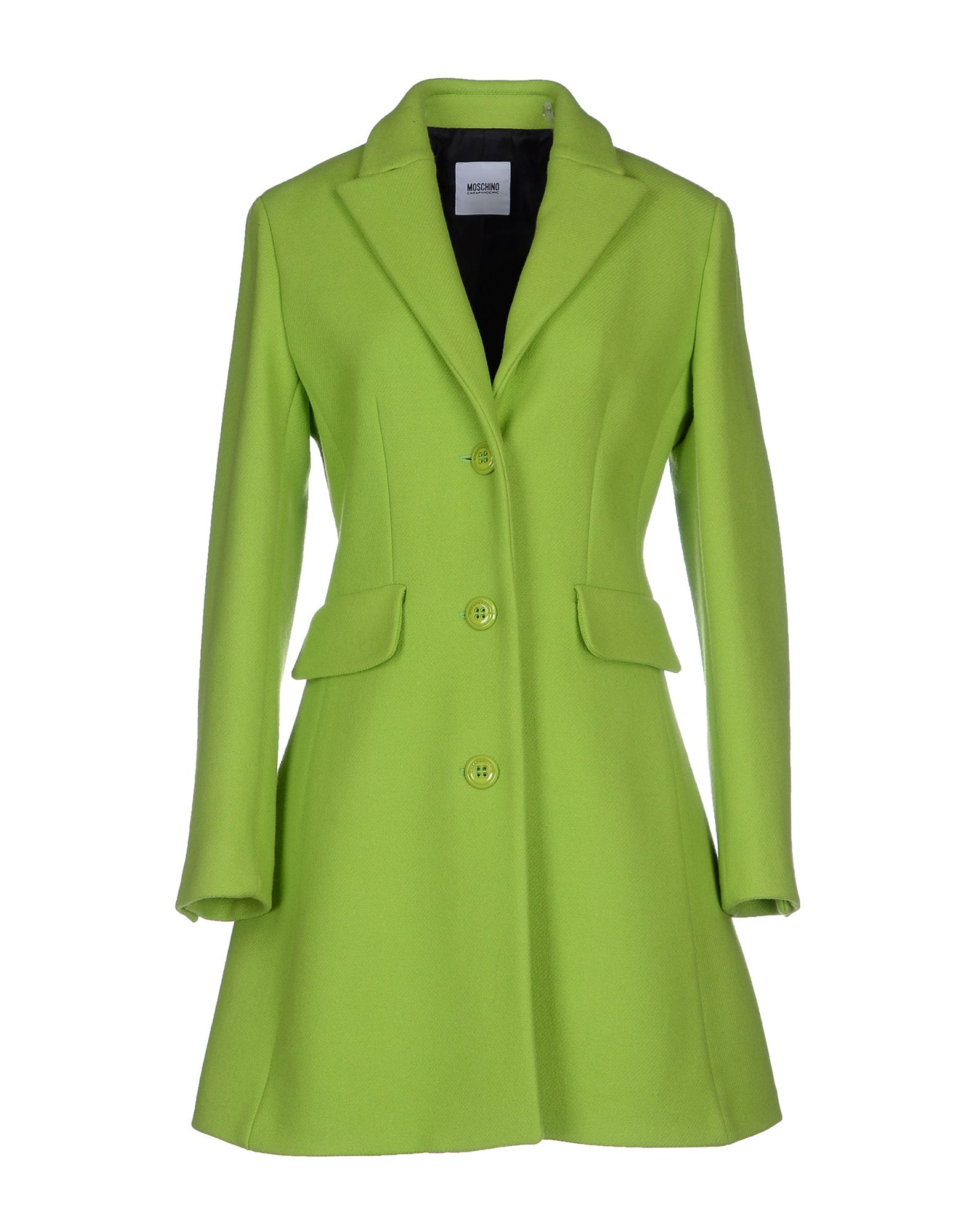 lyst boutique moschino coat in green lyst boutique moschino coat in green