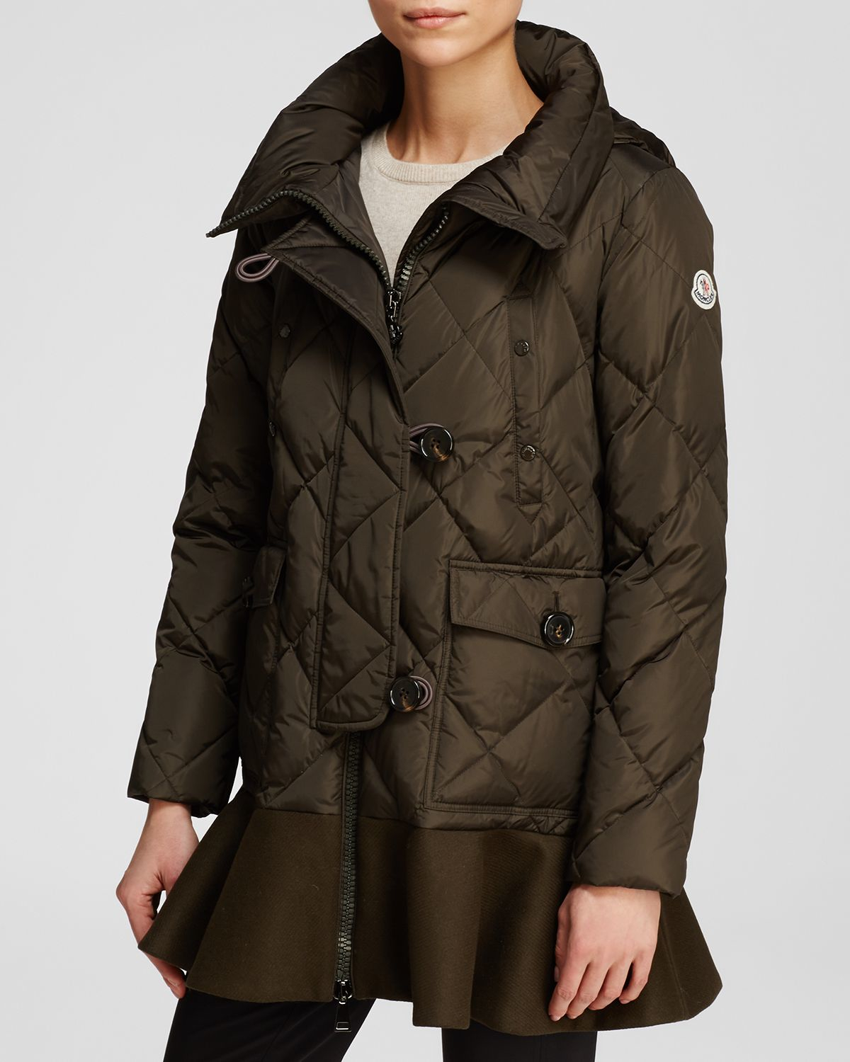 skirted down coat