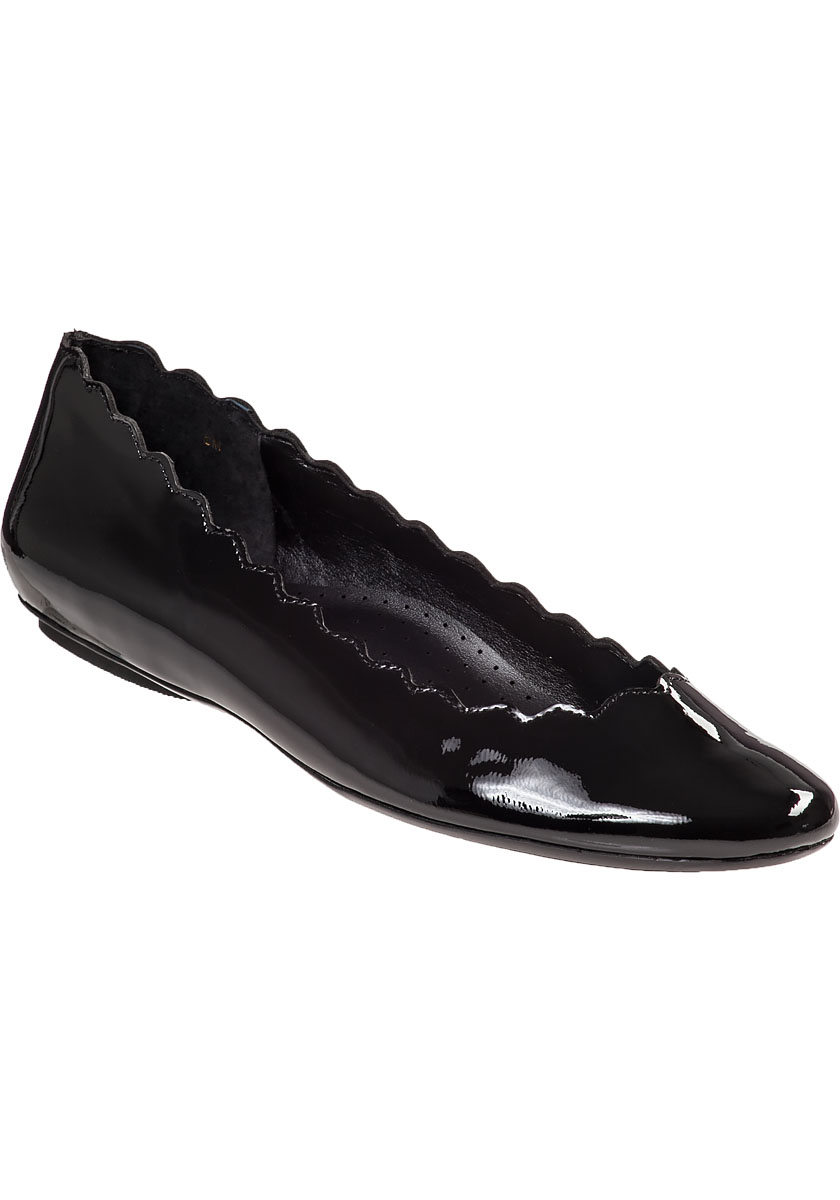 Vaneli For Jildor Stormy Ballet Flat Black Patent in Black (Black ...