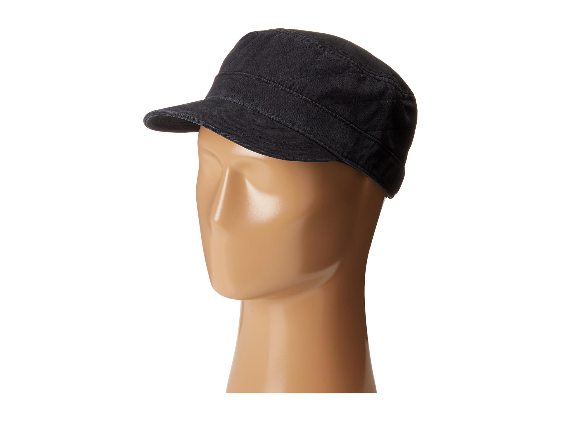 Life is good quilted cadet cap in black for men lyst