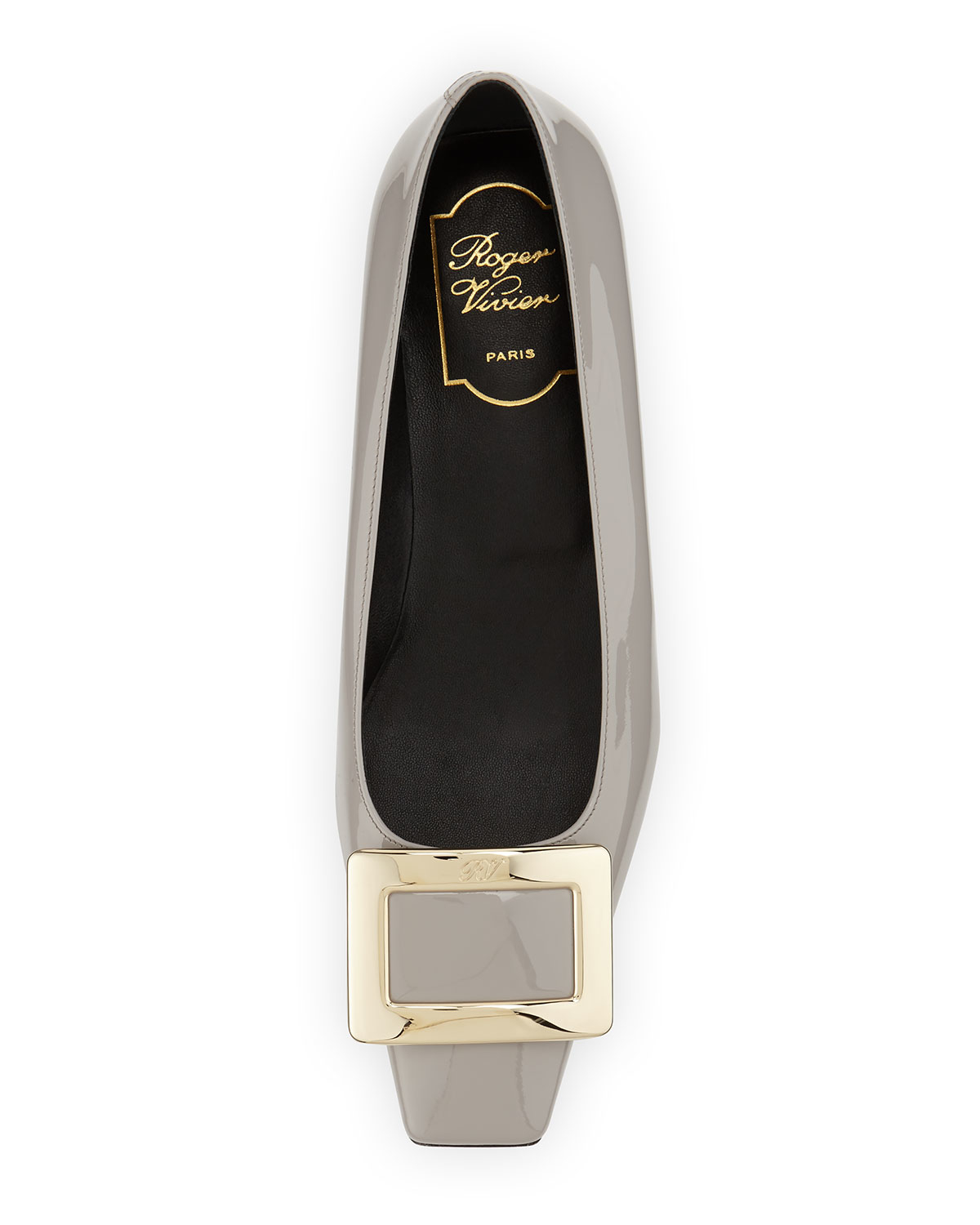 roger vivier patent flats