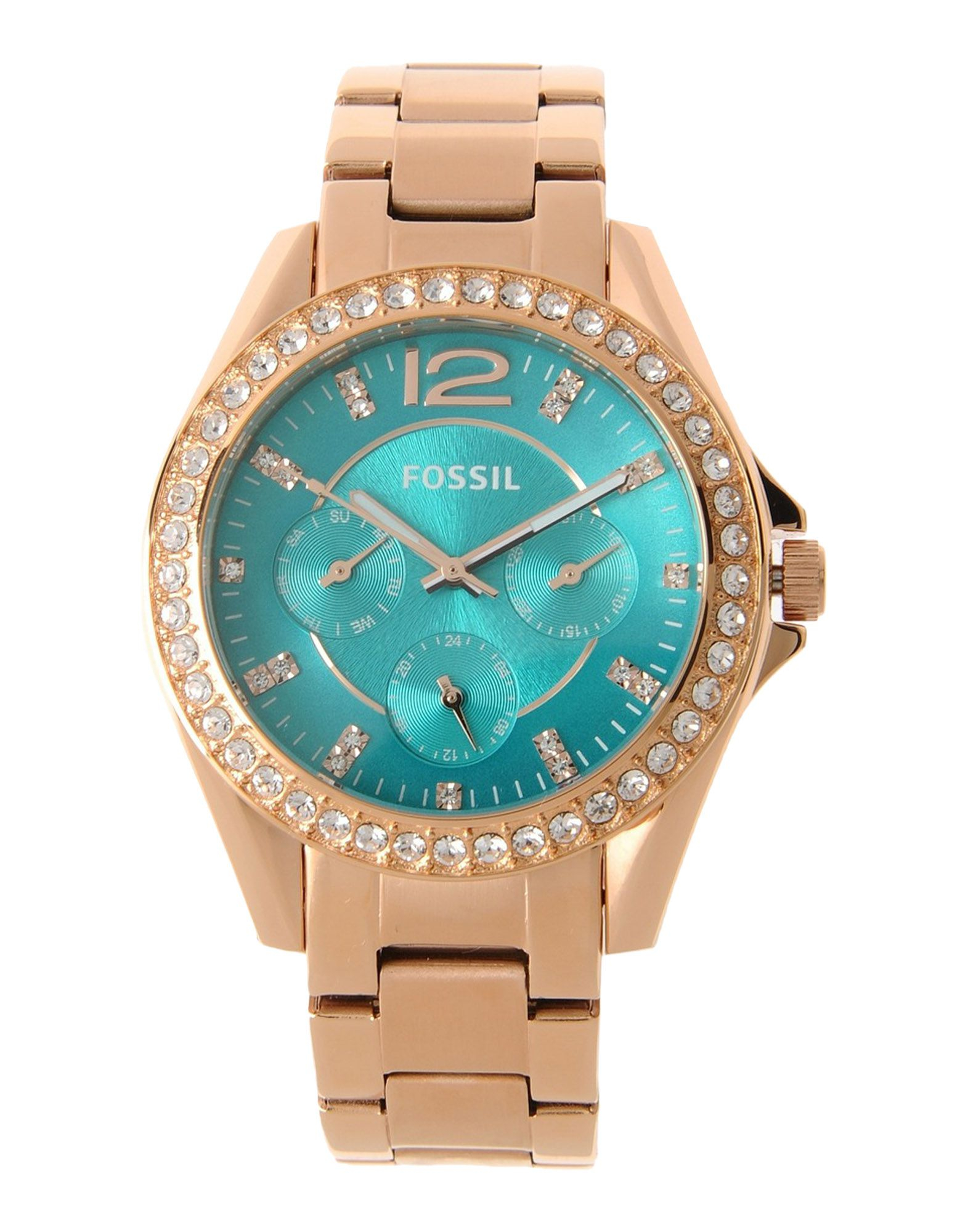 Fossil Wrist Watch in Turquoise (Blue) - Lyst