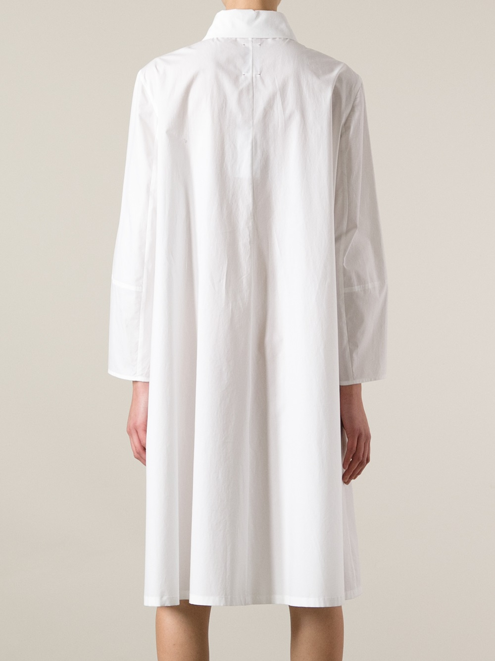 Lyst - Antonio marras Long Sleeve Shirt Dress in White