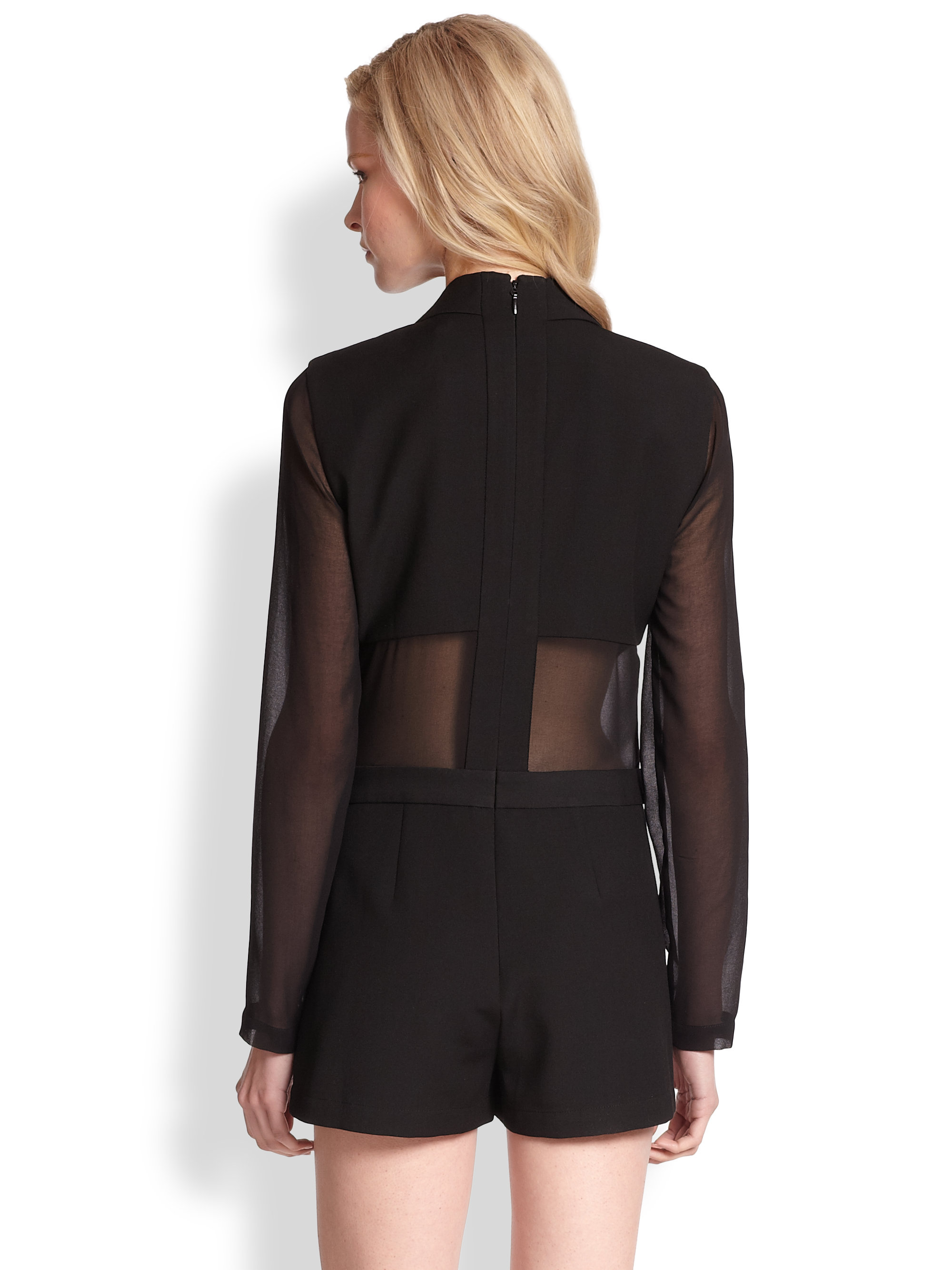 BCBGMAXAZRIA Elishane Tuxedo-inspired 