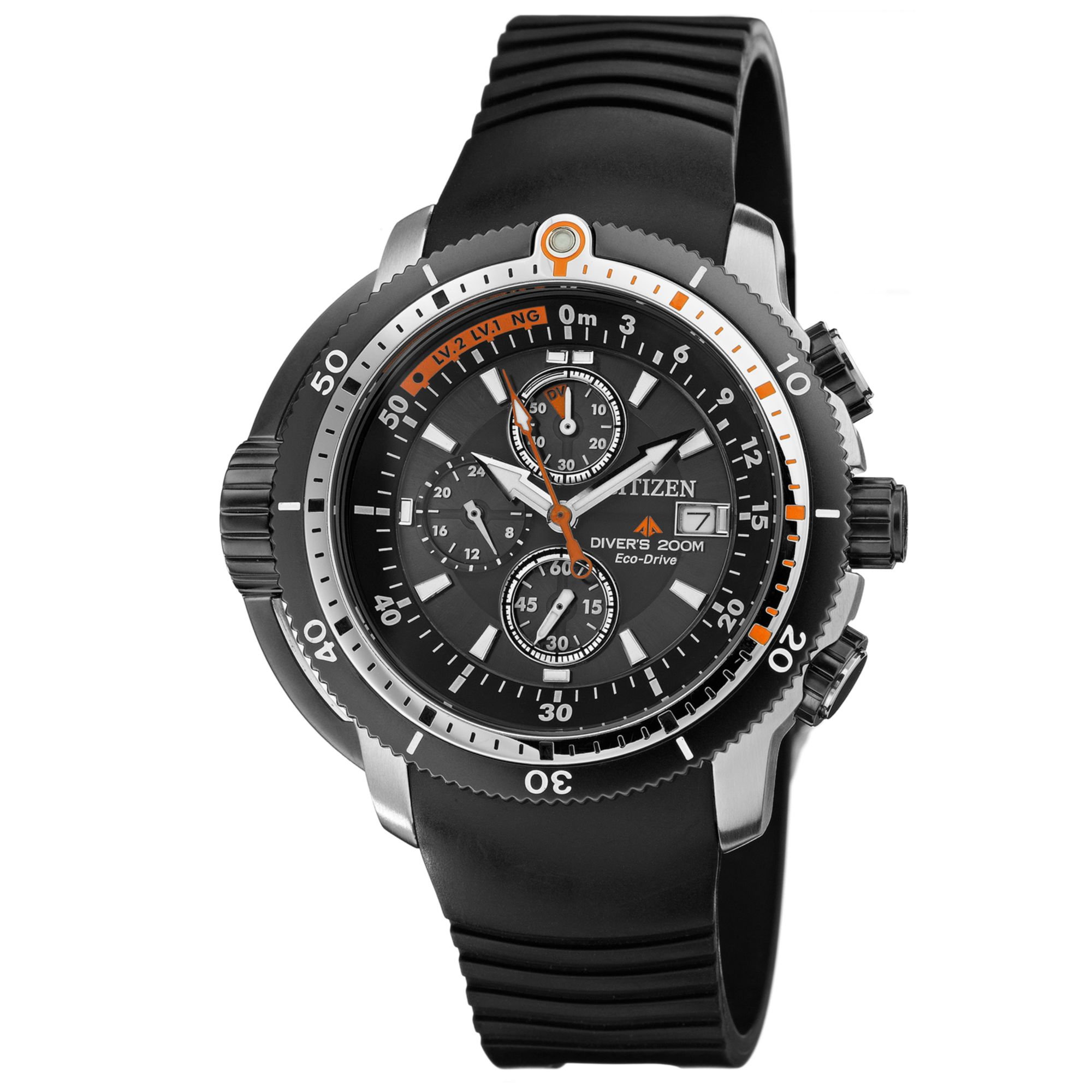 Lyst - Citizen Men's Chronograph Eco-drive Promaster Depth Meter Black Rubber Strap Watch 48mm
