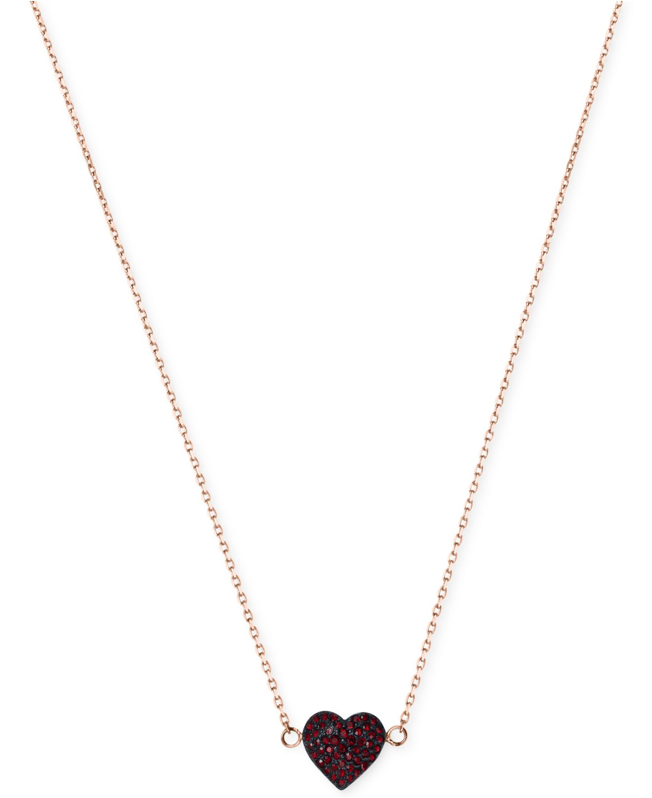 michael kors red heart necklace