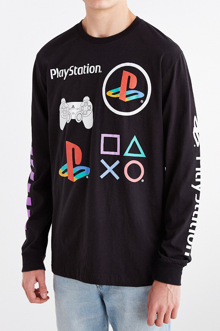 Sony Playstation Taping Long Sleeve Shirt Mens