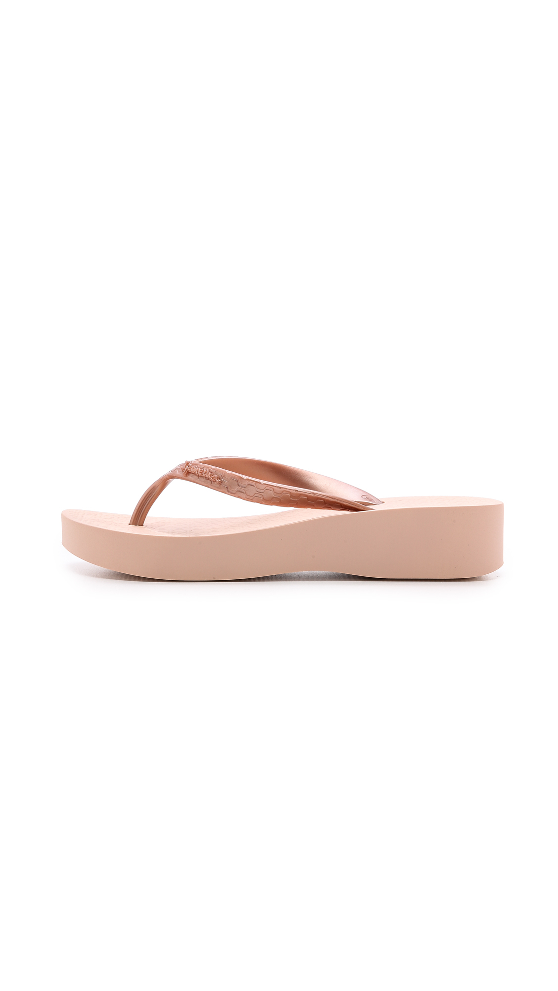 Ipanema Tropical Wedge Flip Flops - Rose Gold in Pink | Lyst