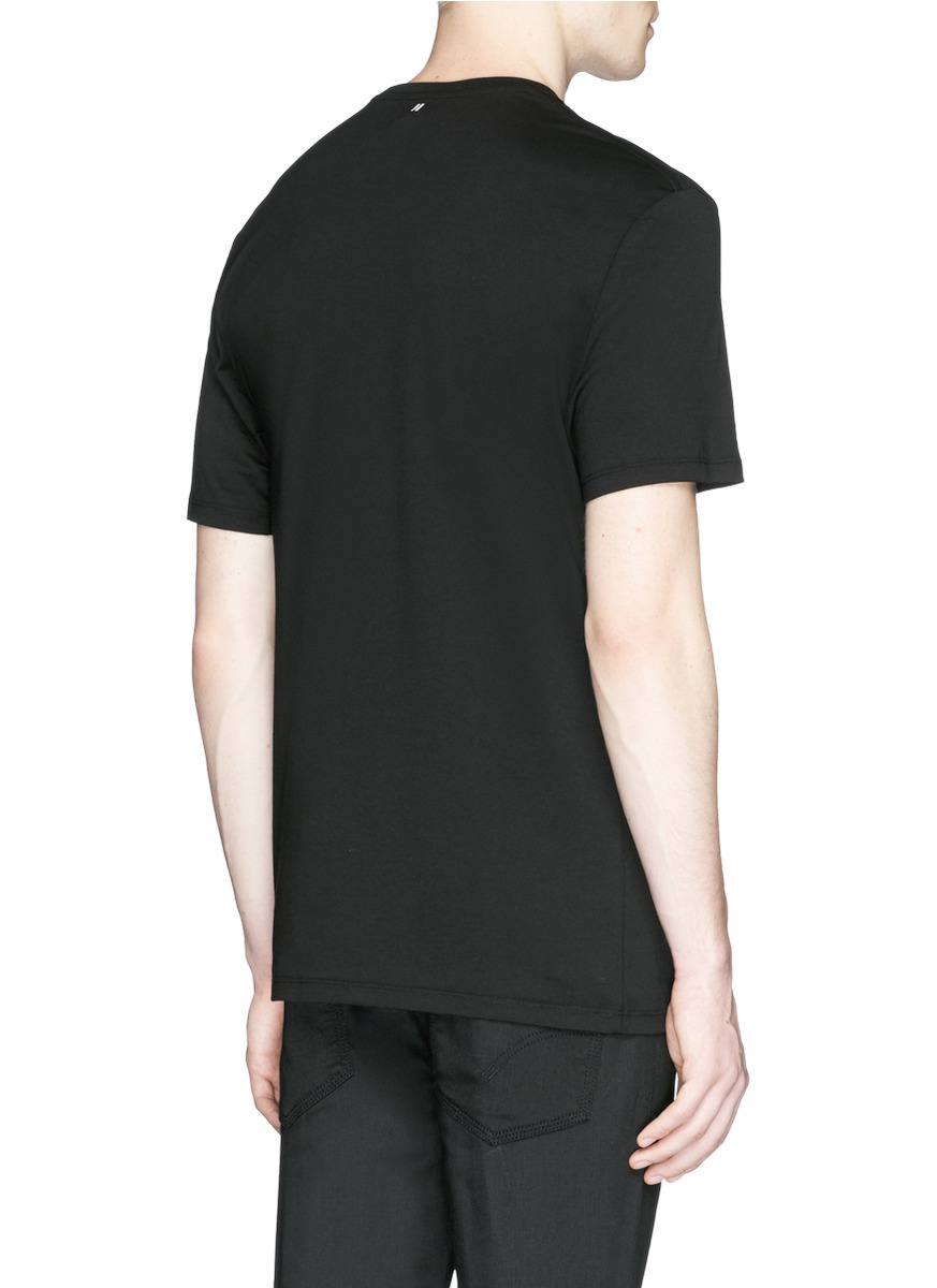Lyst - Neil barrett Stretch Model Print T-shirt in Black for Men