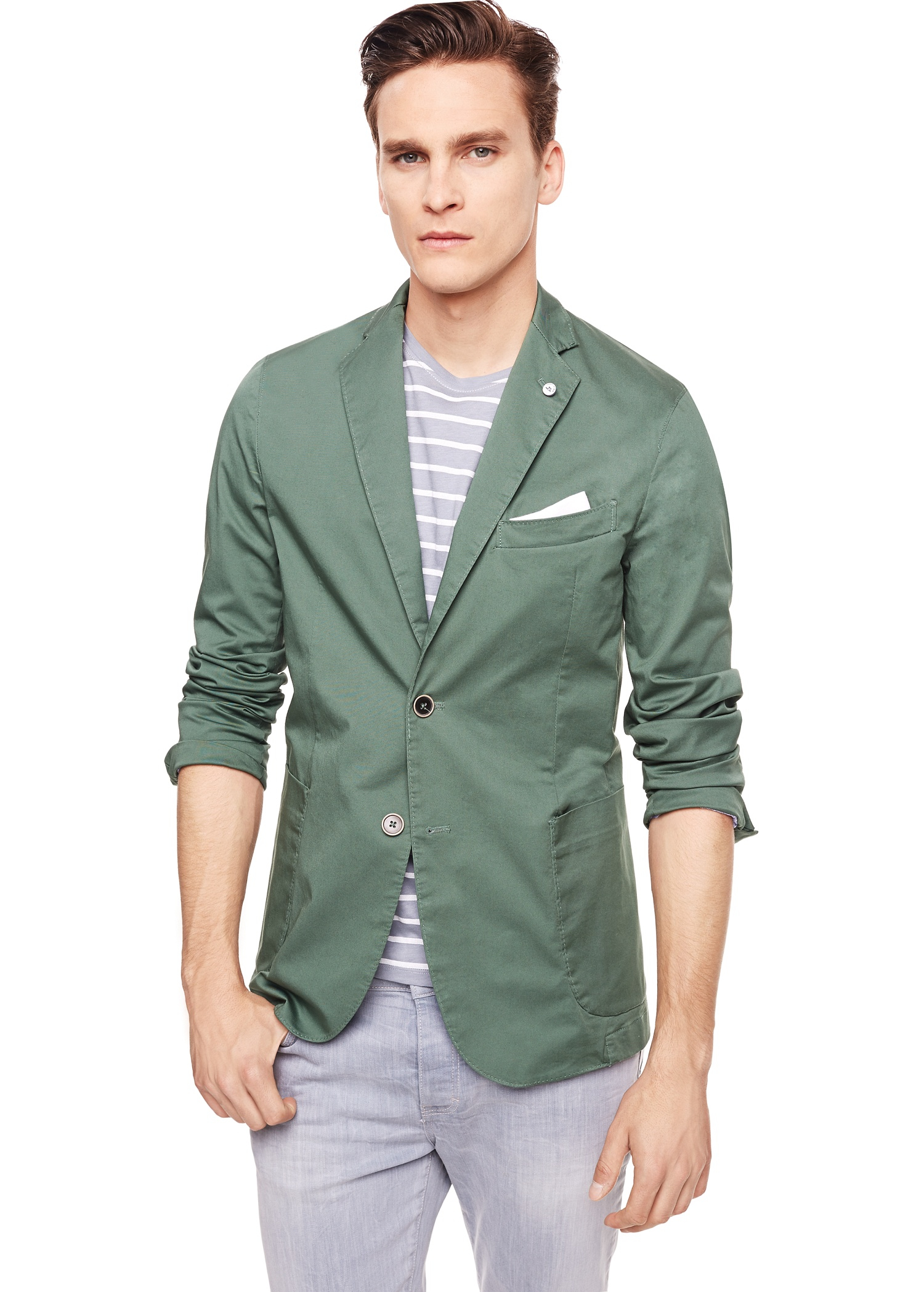 mens unstructured cotton jacket