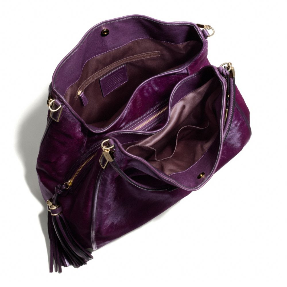 Lyst Coach Madison Large Phoebe Shoulder Bag In Mixed Haircalf Lyst Coach Madison Large Phoebe Shoulder Bag In Mixed Haircalf Purple
