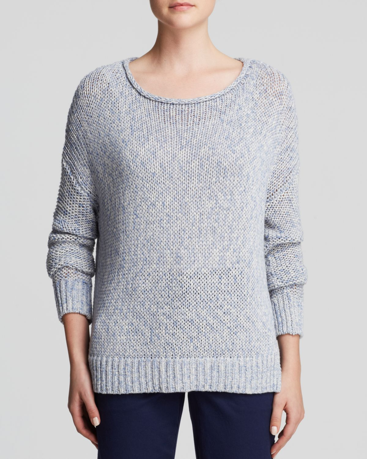 Vince Drop Shoulder Sweater in Blue (Blue Haze) Lyst