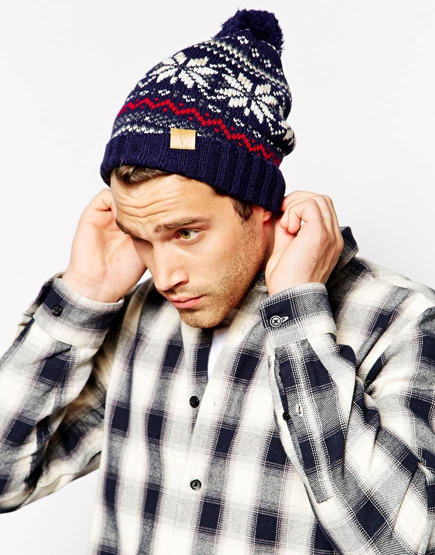 asos mens bobble hat