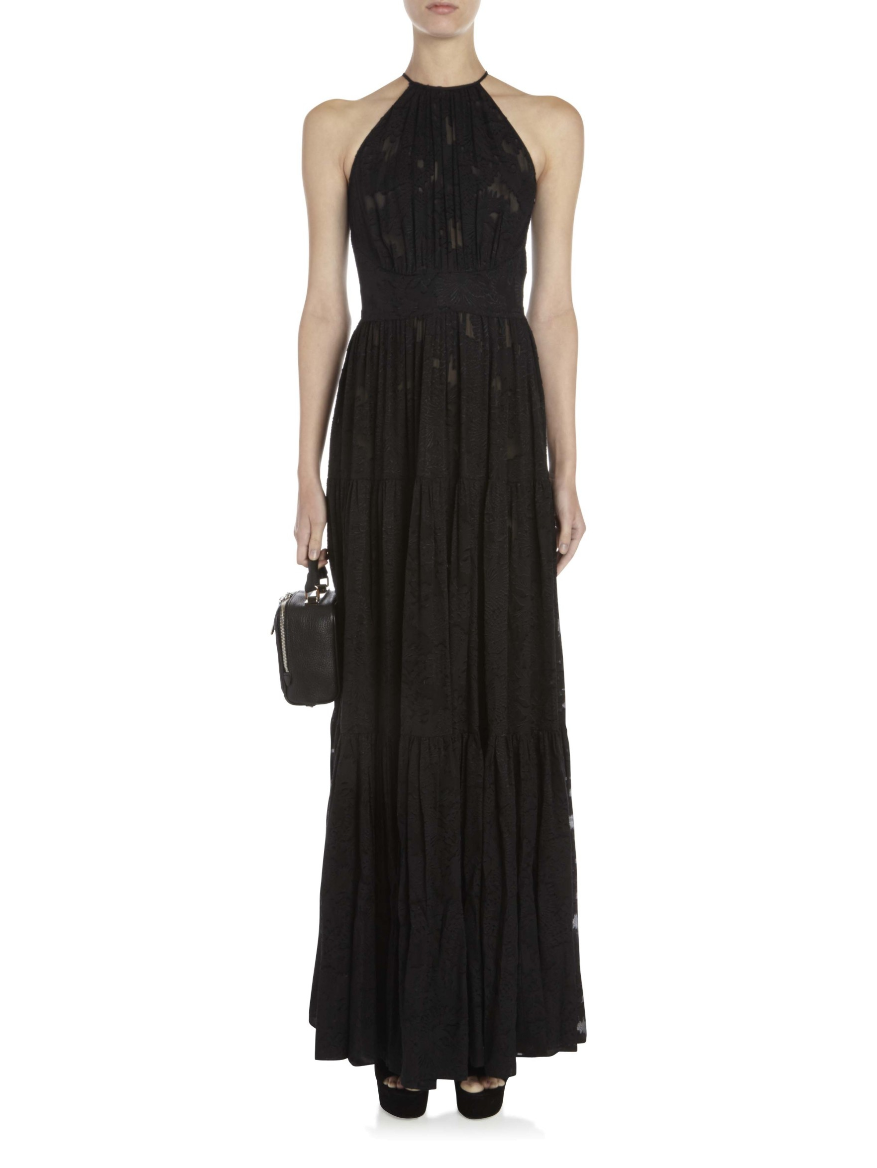 L Agence Black Penelope Dress Lyst l-agence-black-penelope-dress-lyst