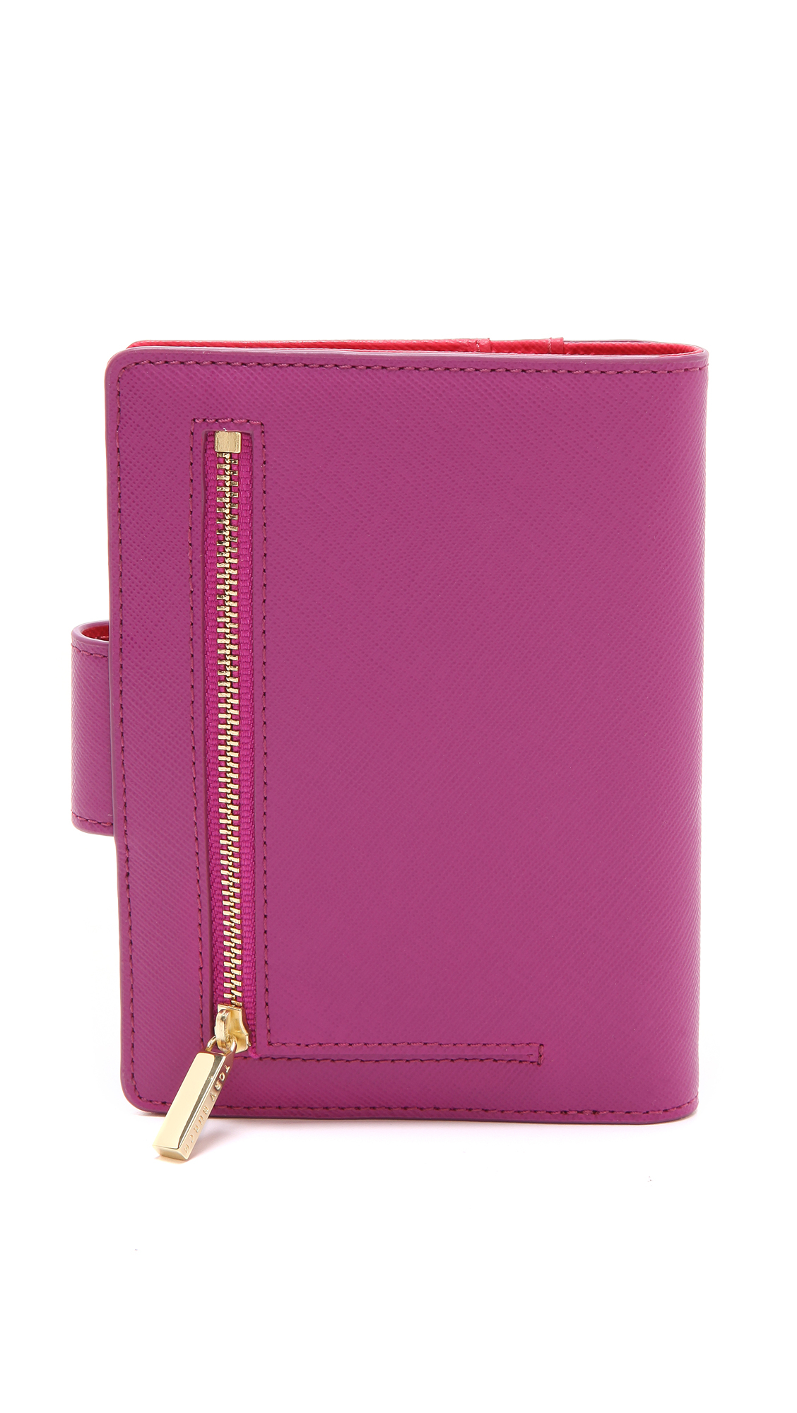 Tory Burch Robinson Large Passport Holder in Purple Lyst