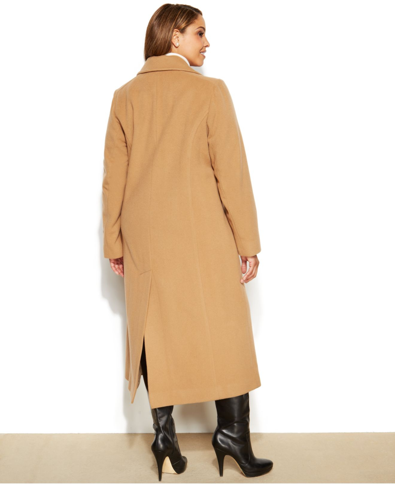 anne klein plus size wool coats